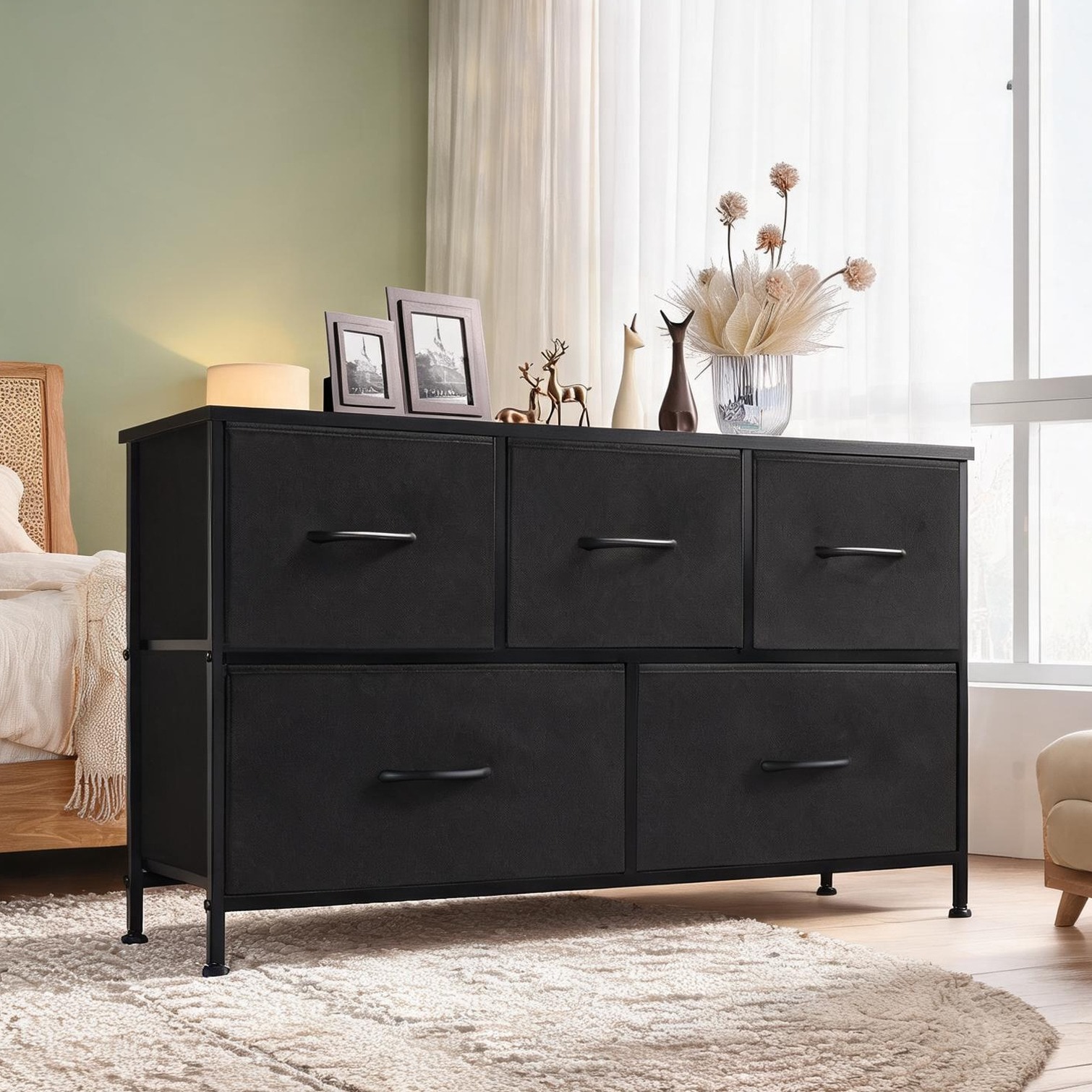 chillscreamni - Bedroom and Living Room Home and Furniture Bedroom with 39.8 x 12.2 x 21.3 in Sto...