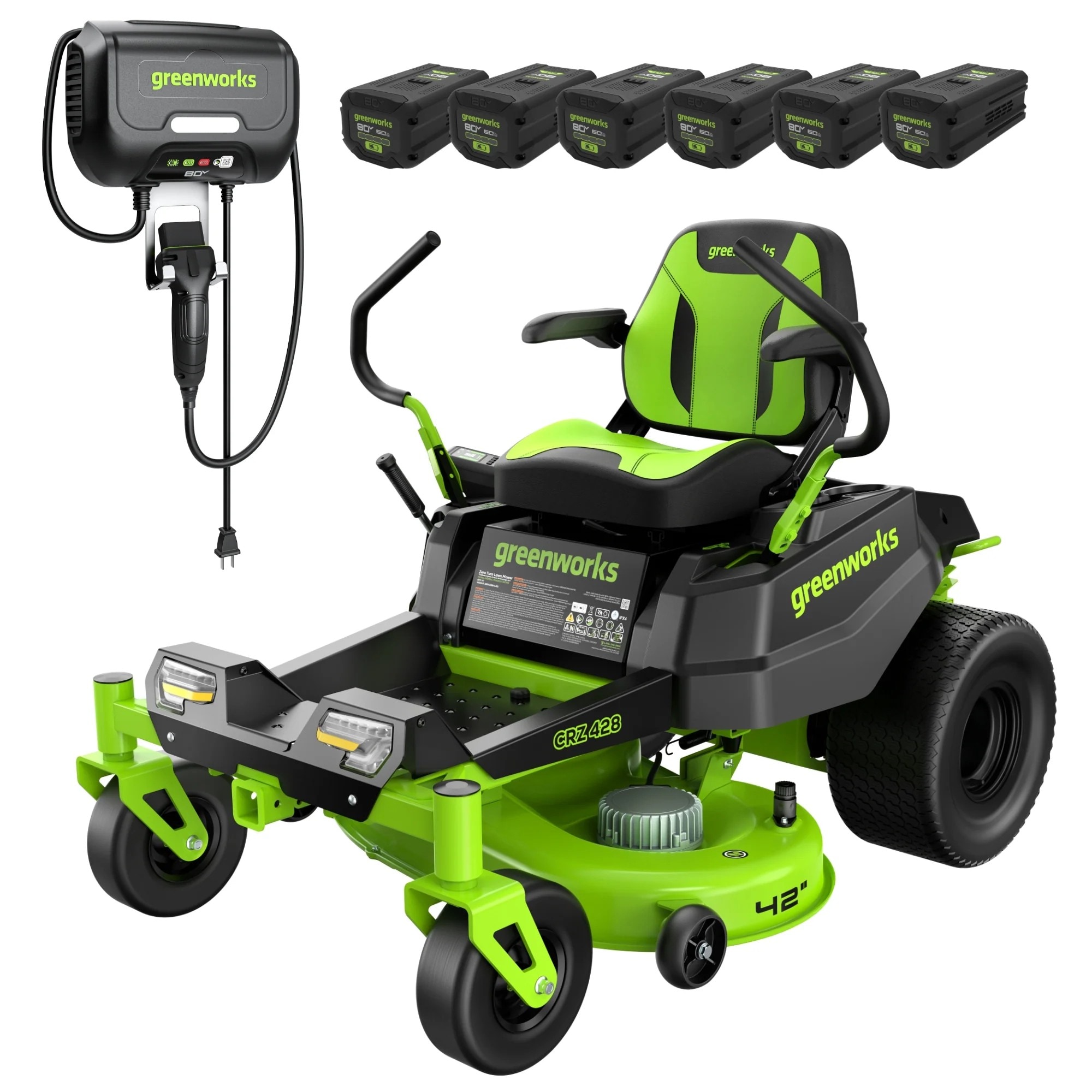 Greenworks Crossover Zero Turn 42-in 32 -HP Brushless motor Battery Zero-turn riding lawn mower