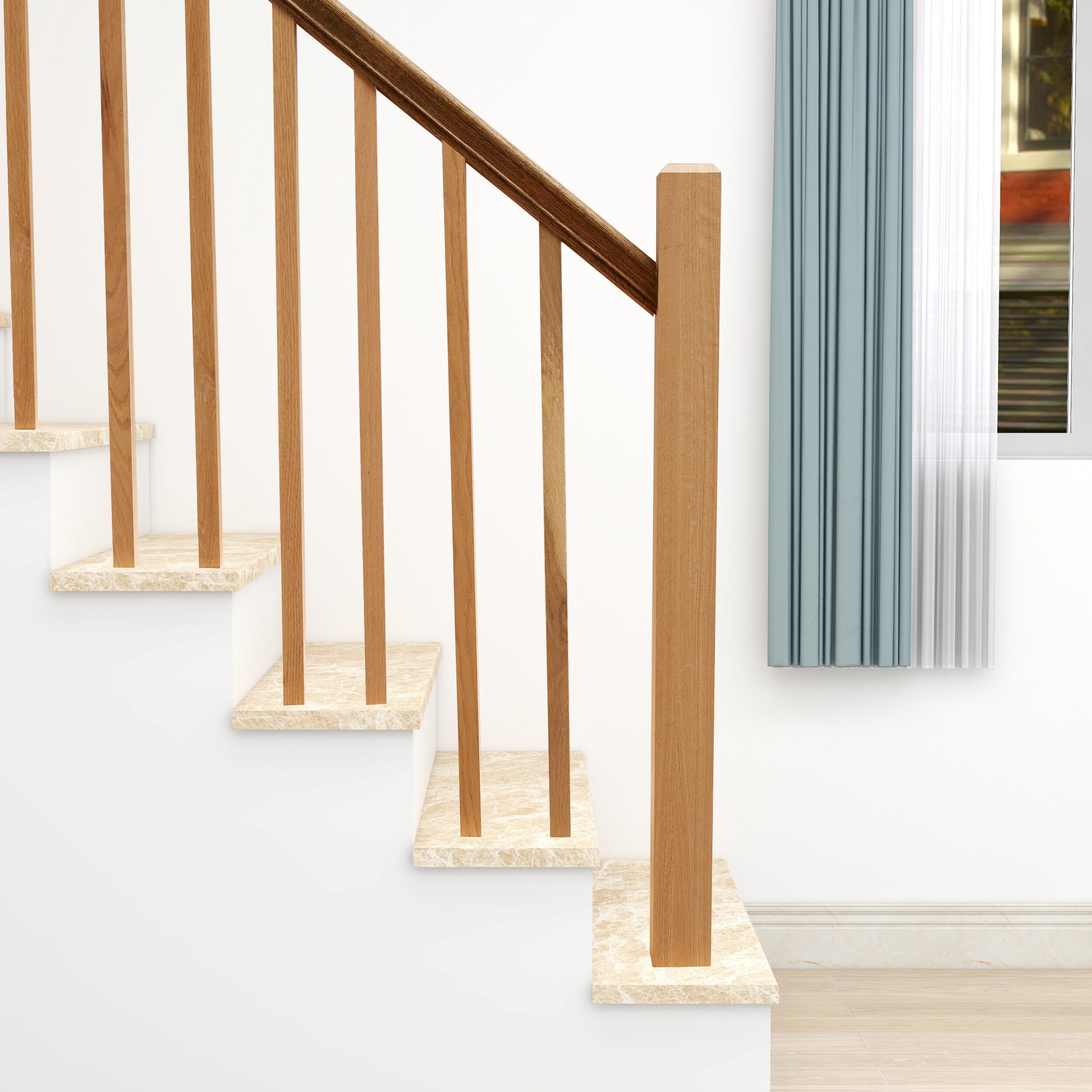 RELIABILT WG350CT56OAK Interior-Stairpart-Newel-Posts - View #4