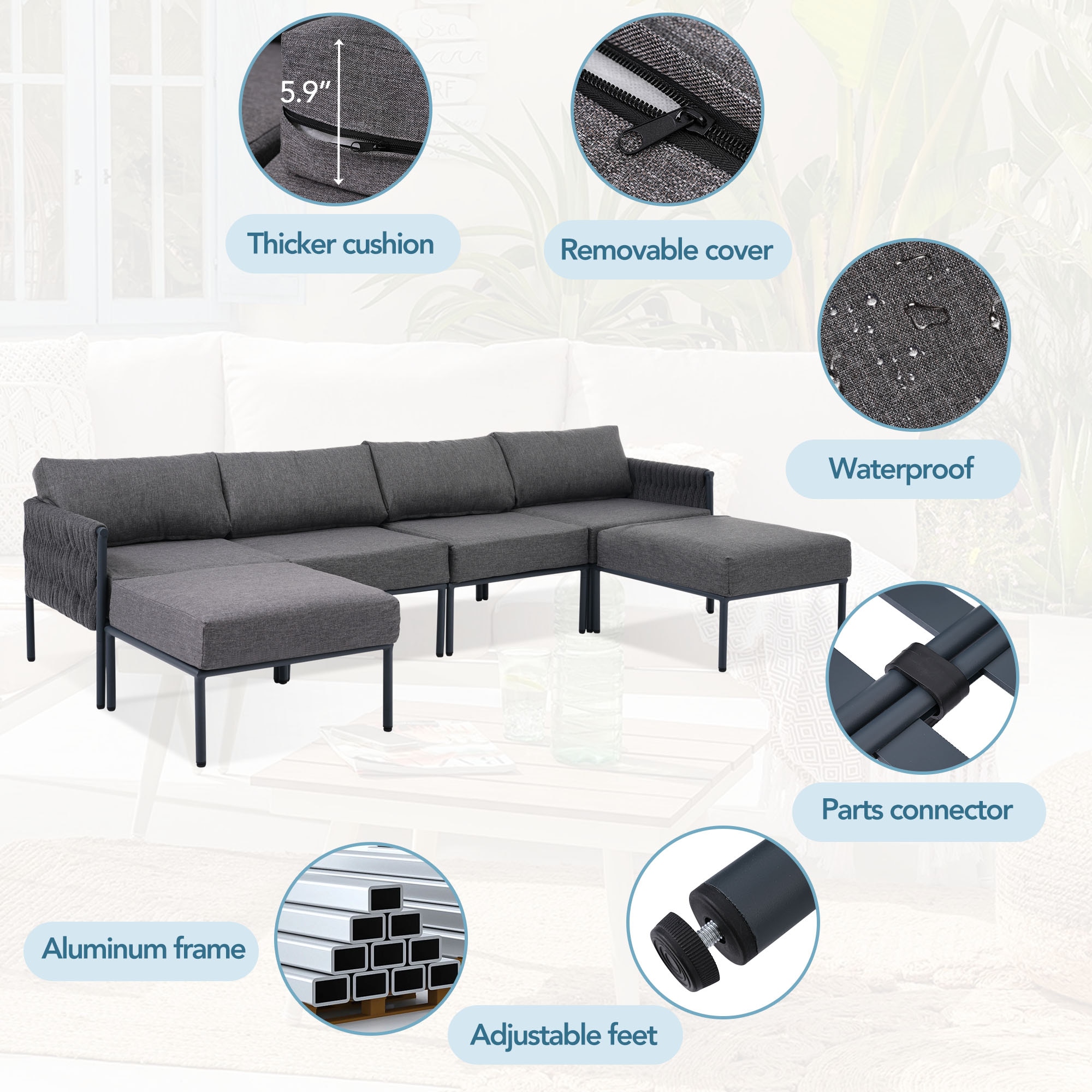Bayfeve BFG-226E-PCS Patio-Conversation-Sets - View #4
