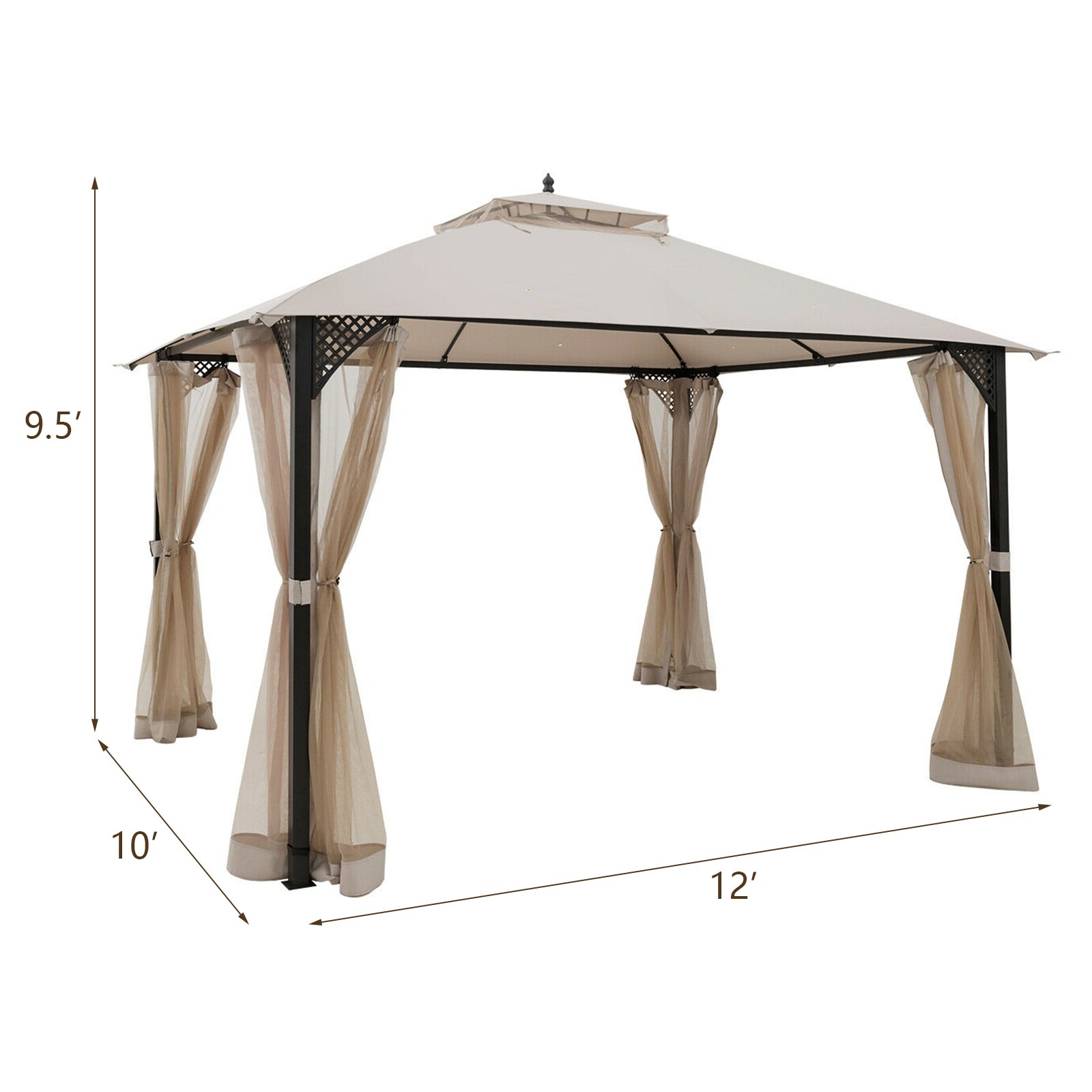 WELLFOR 12-ft x 10-ft Canopy Storage Shelter in the Canopy Storage ...