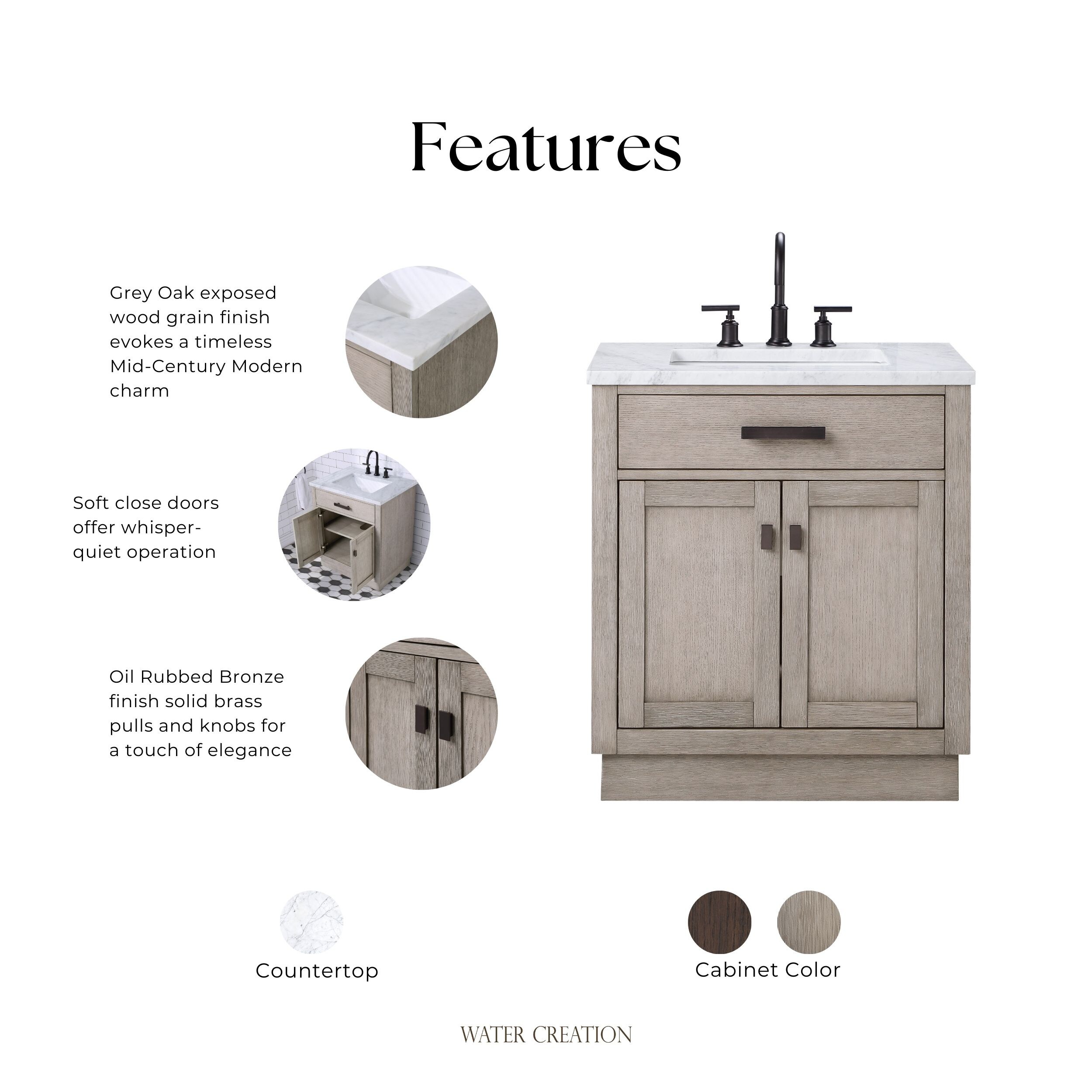 Water Creation CH30A-0300GK Bath-Vanity-Combo - View #8