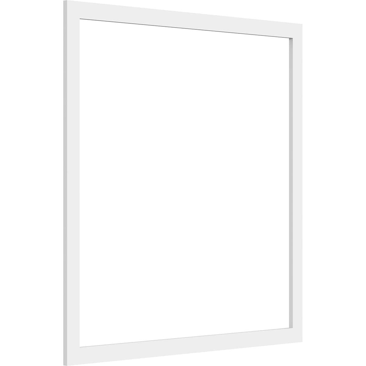 Ekena Millwork WALP32X32X037PRE 32-in x 32-in Smooth Paintable/Stainable White PVC Fretwork Wall Panel (