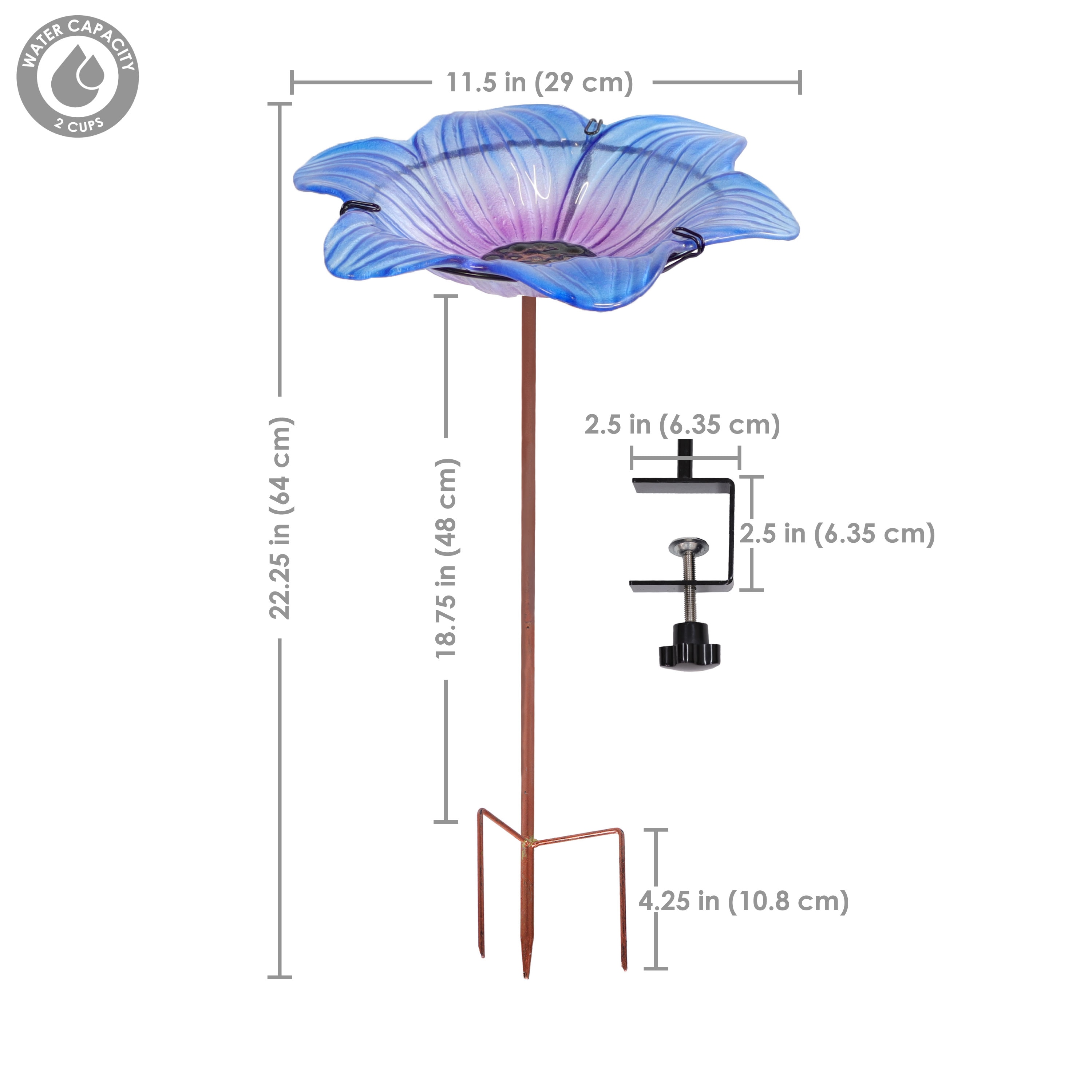 Sunnydaze Decor HB-158 birdbaths - View #3