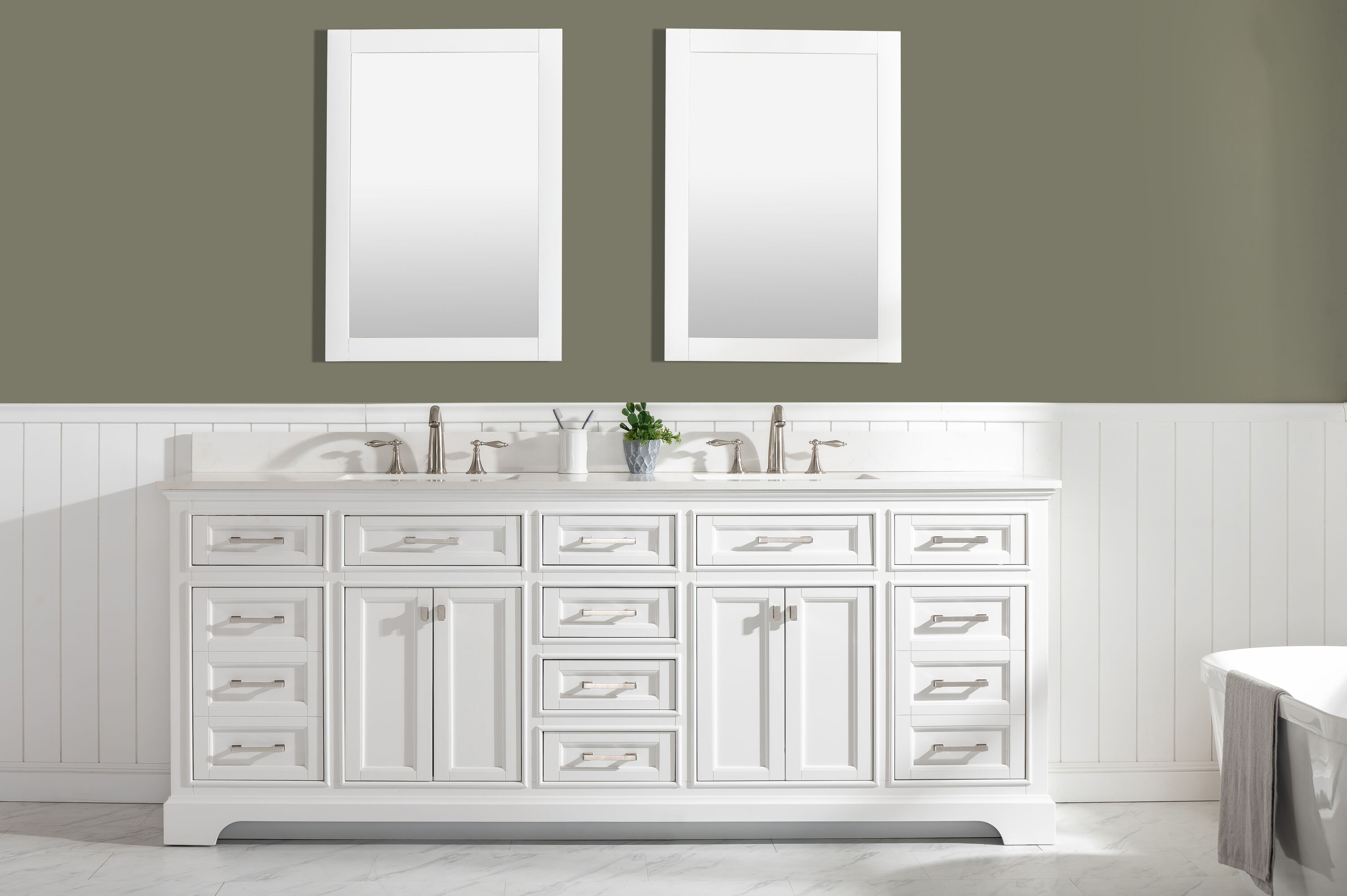 Design Element ML-84-WT Bath-Vanity-Combo - View #2