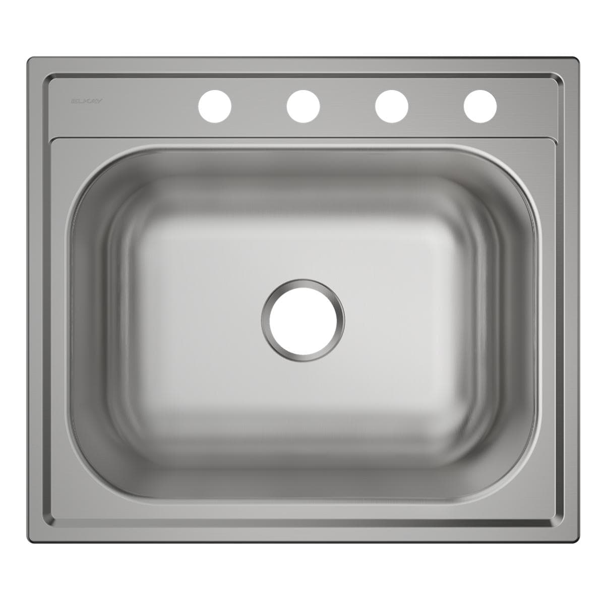 Elkay Dayton Drop-In 25-in x 22-in Stainless Steel Single Bowl 4-Hole Kitchen Sink | LWSB252284N