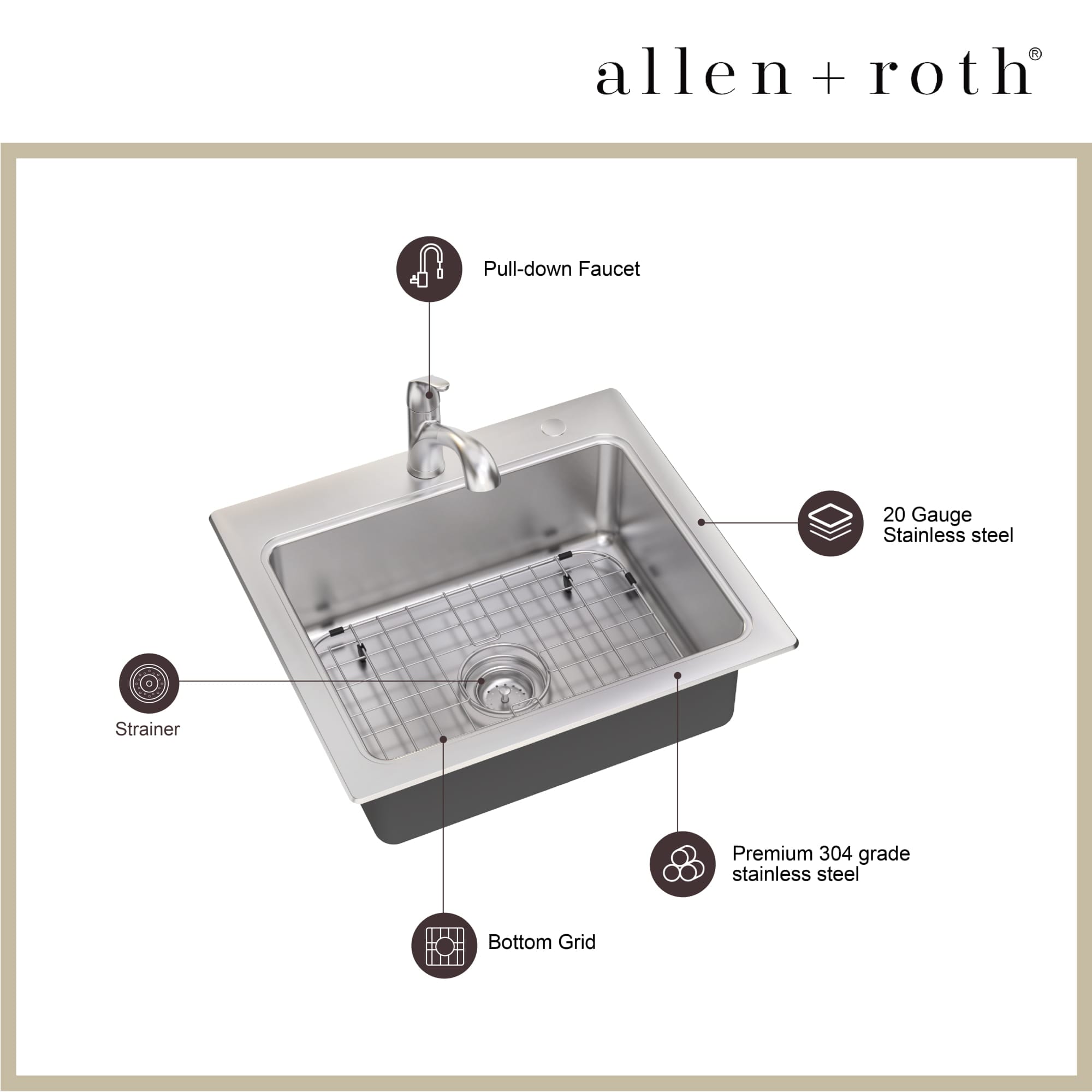 allen + roth VT2522LA1 Kitchen-Sinks - View #4