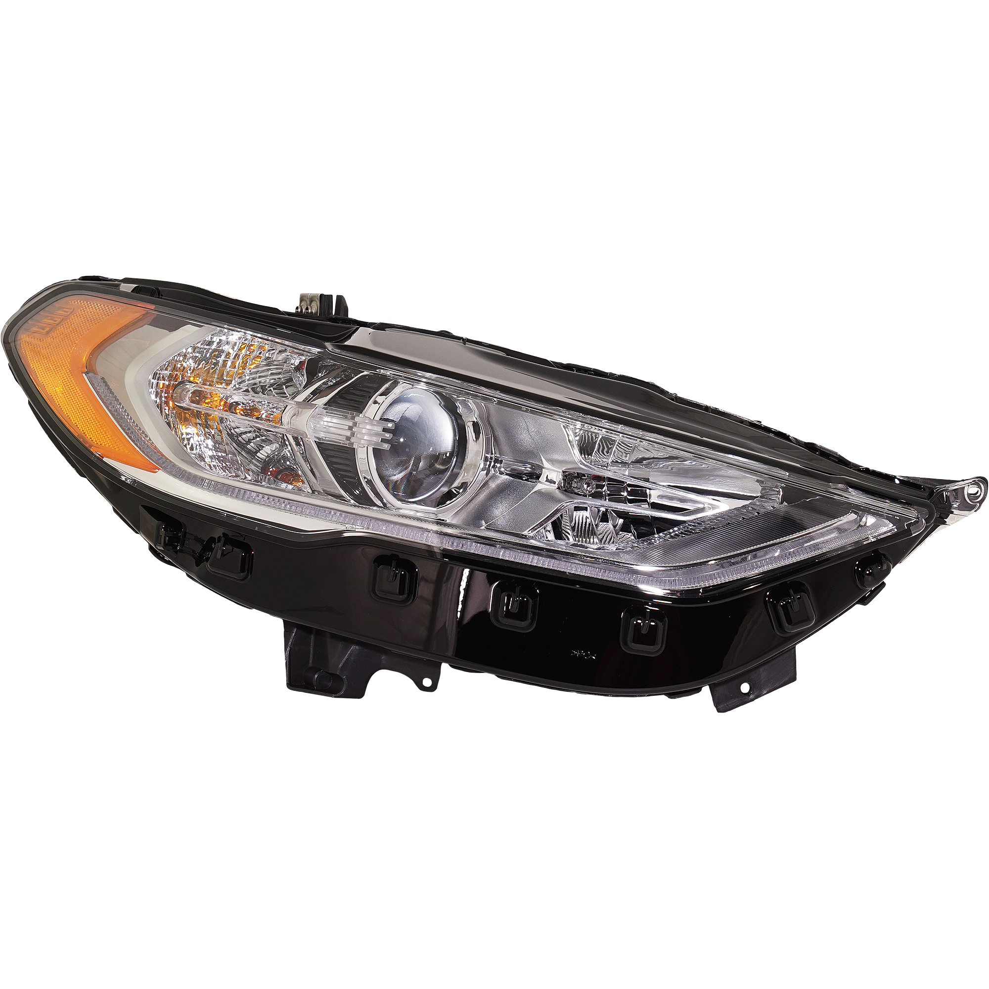 Garage-Pro GPRF10010083Q Passenger Side Headlight Ford Fusion 2017-2020 Halogen with Bulb(s) Capa For Models with Signature Lighting Replaces# Hs7z13008g