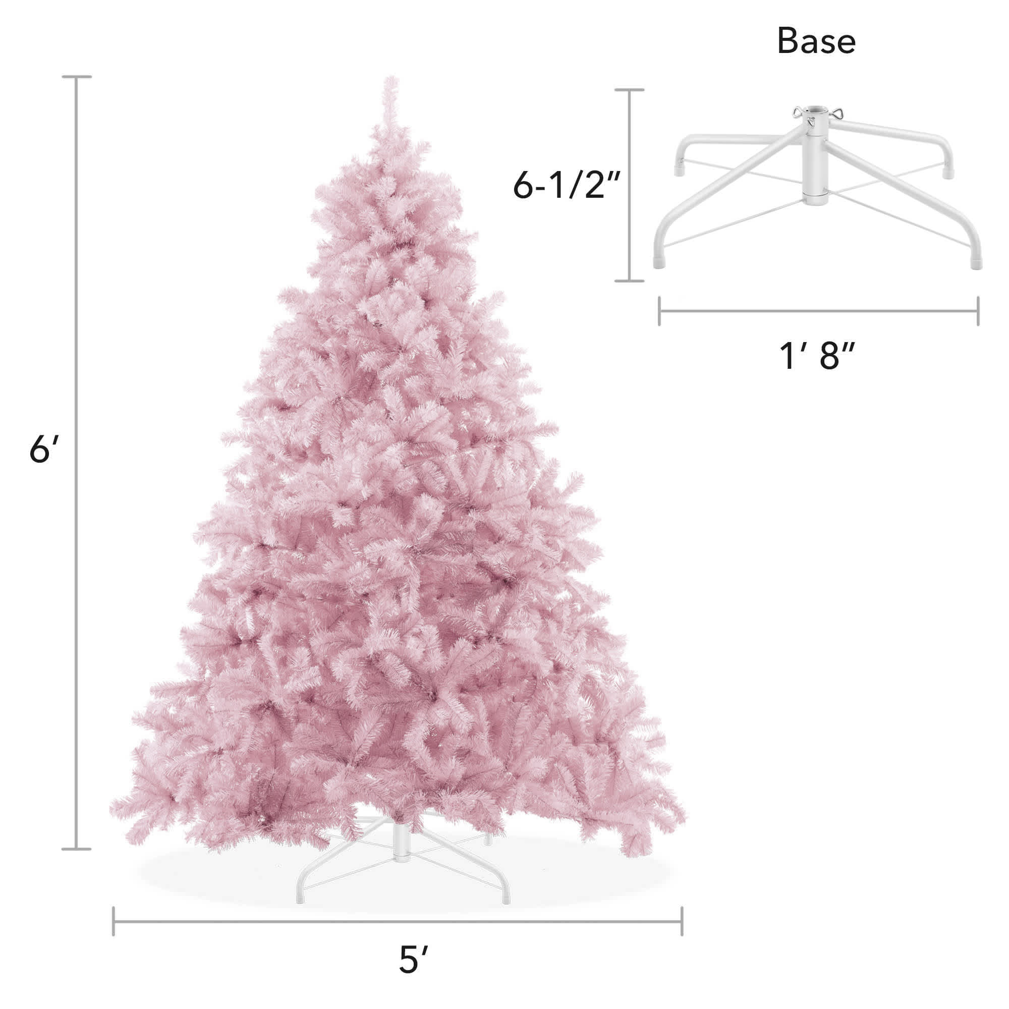 Casafield SZN-TR-426-PNK Artificial-Christmas-Trees - View #5