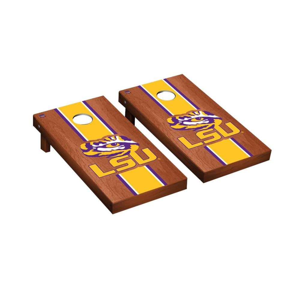 Victory Tailgate Outdoor Cornhole Game Set With Foldable Wooden Legs Includes 8 Bags 24 In X