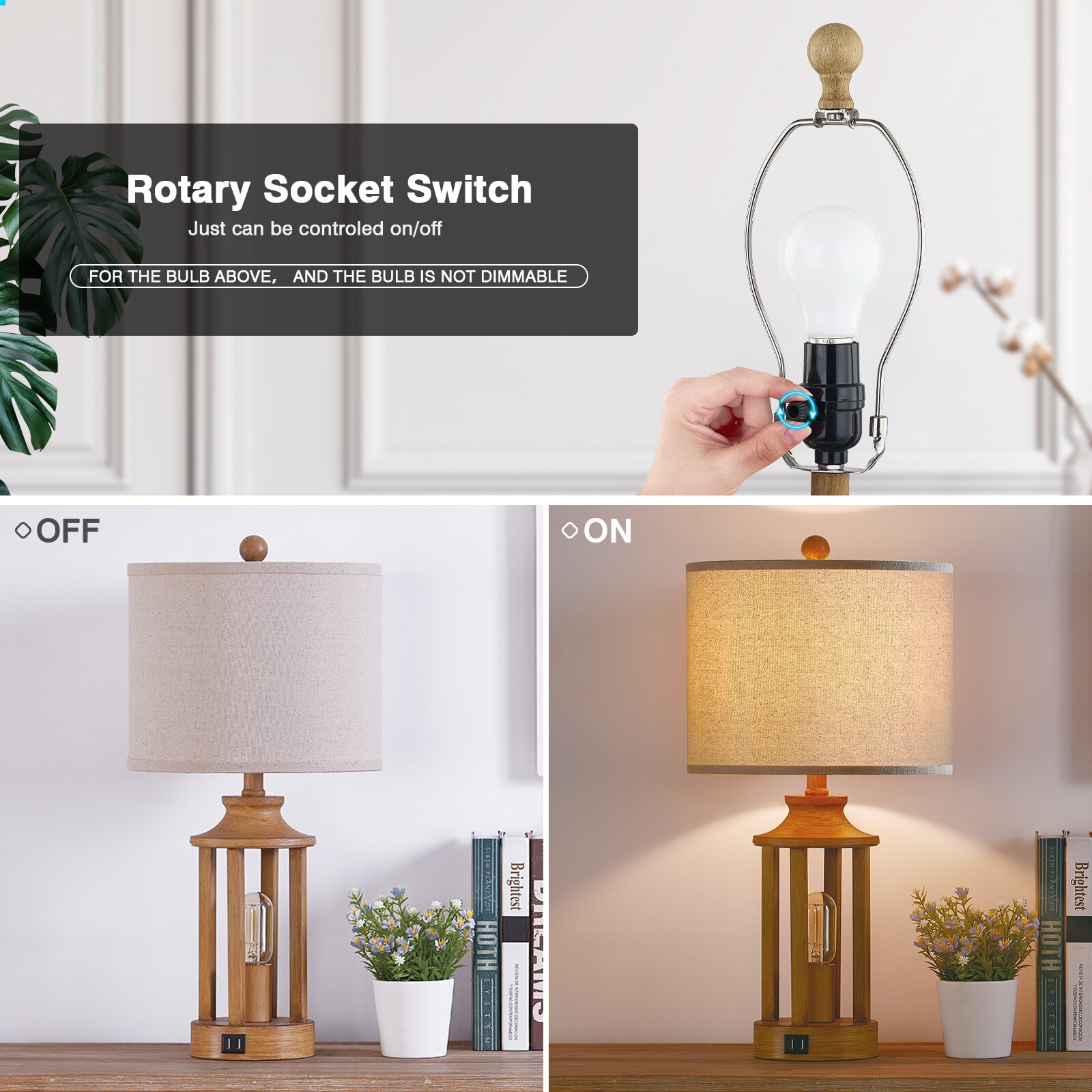 UrFurnishings TD-134 Table-Lamps - View #9