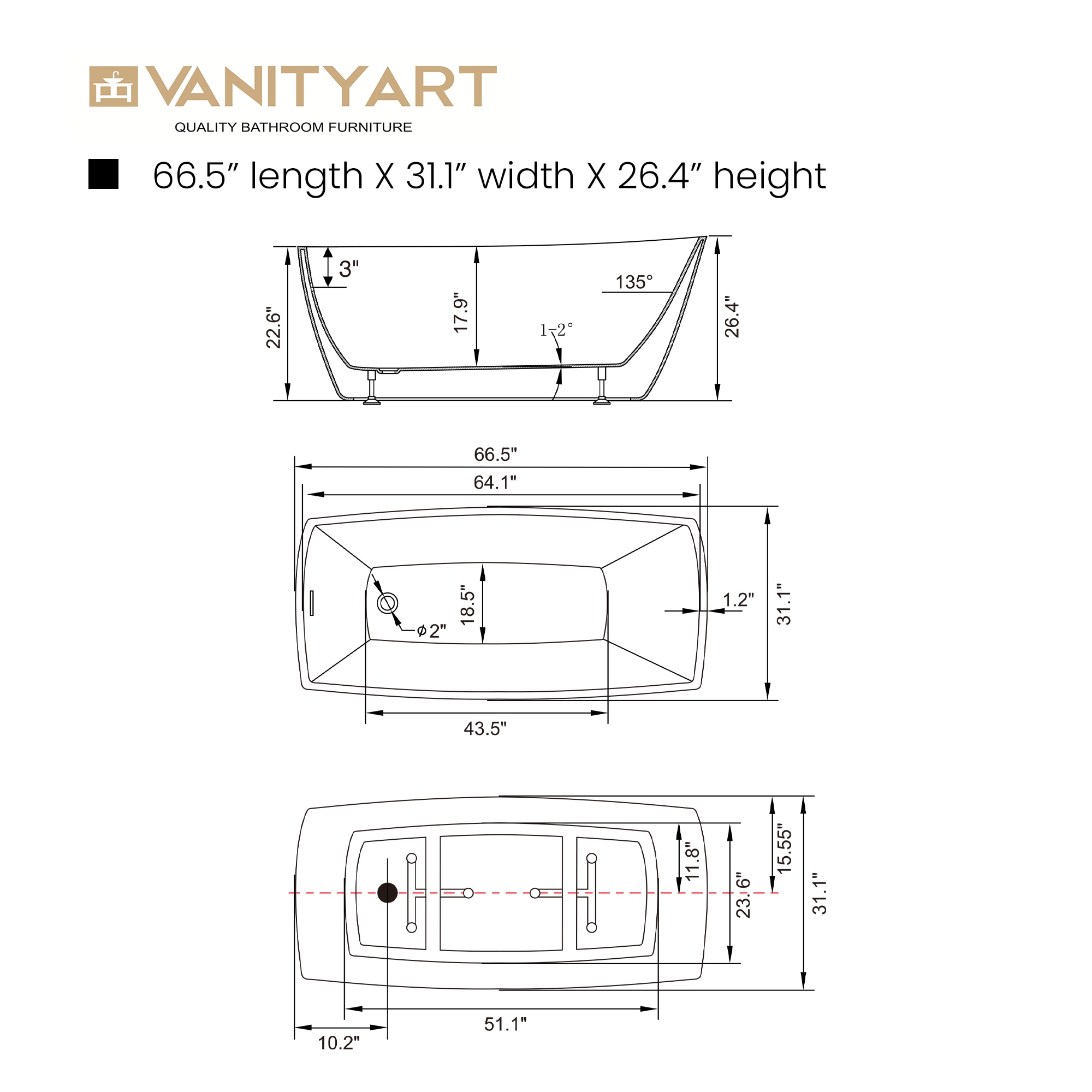 Vanity Art VA6841 bathtubs - View #7