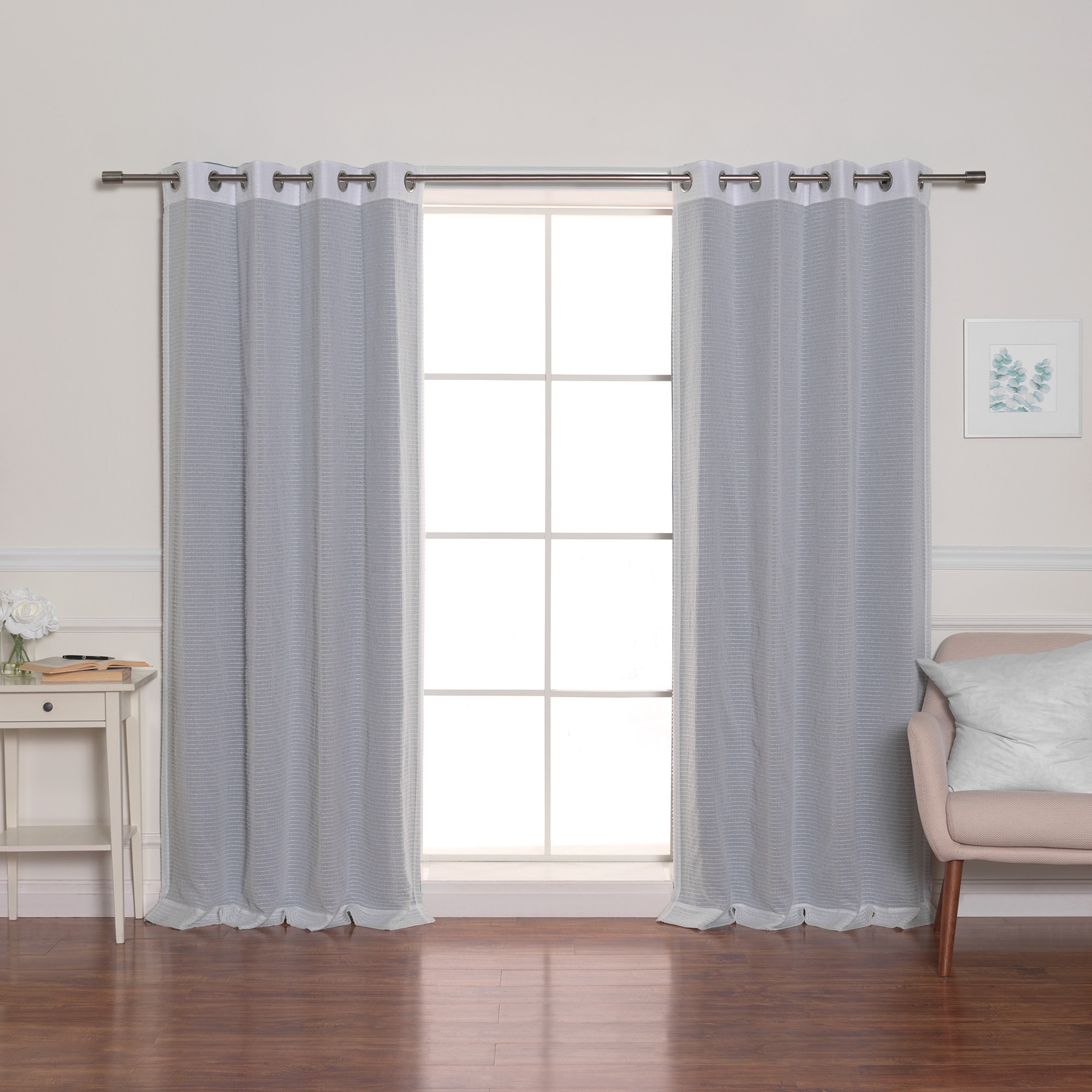 Best Home Fashion MM-STRIPE-84-MINGRN curtains - View #6