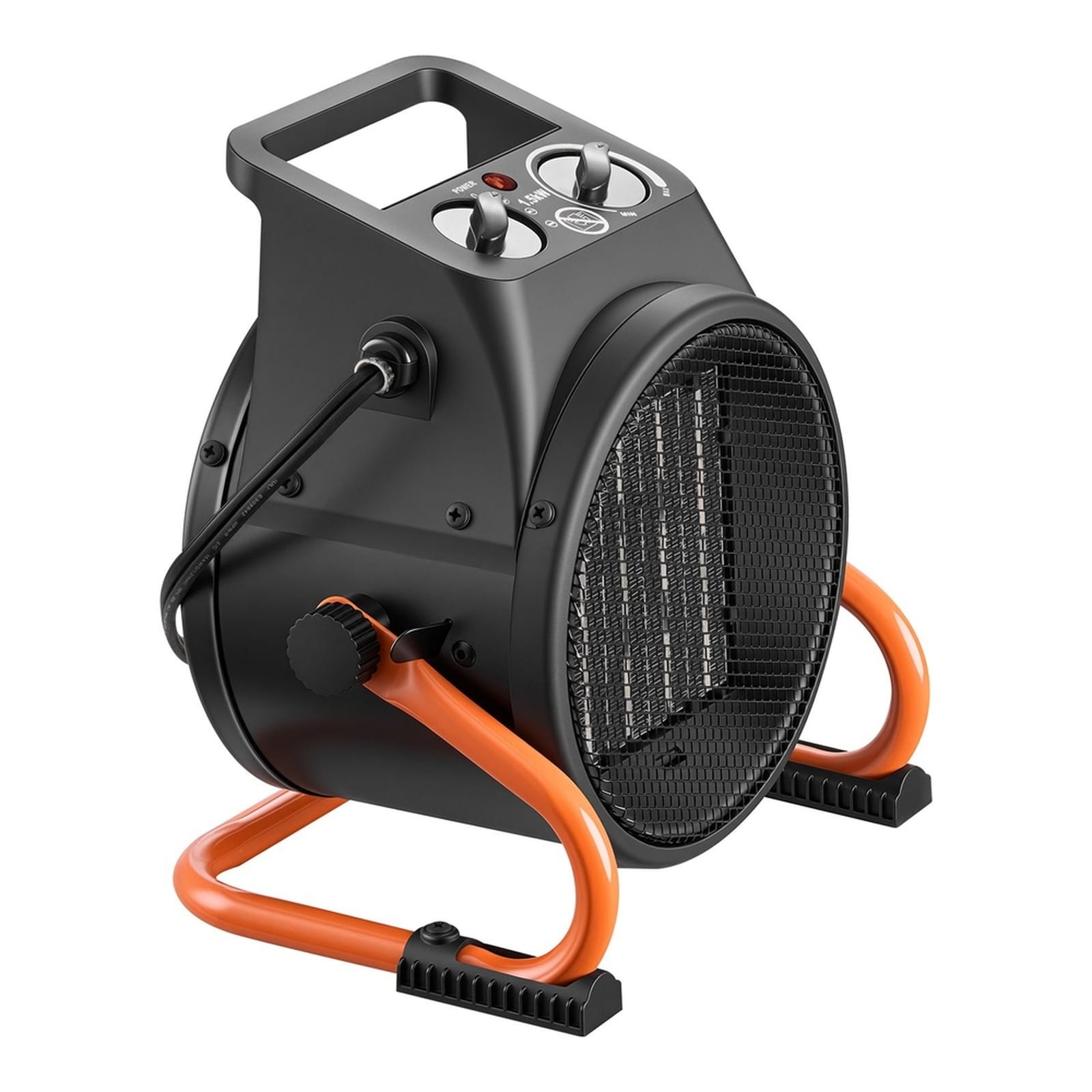 GIVIMO 1500-W Electric PTC Greenhouse Heater with 15 Degree Adjustable Angle Cold-Rolled Steel Housing and Fan Mode #LW047GIVSS1444