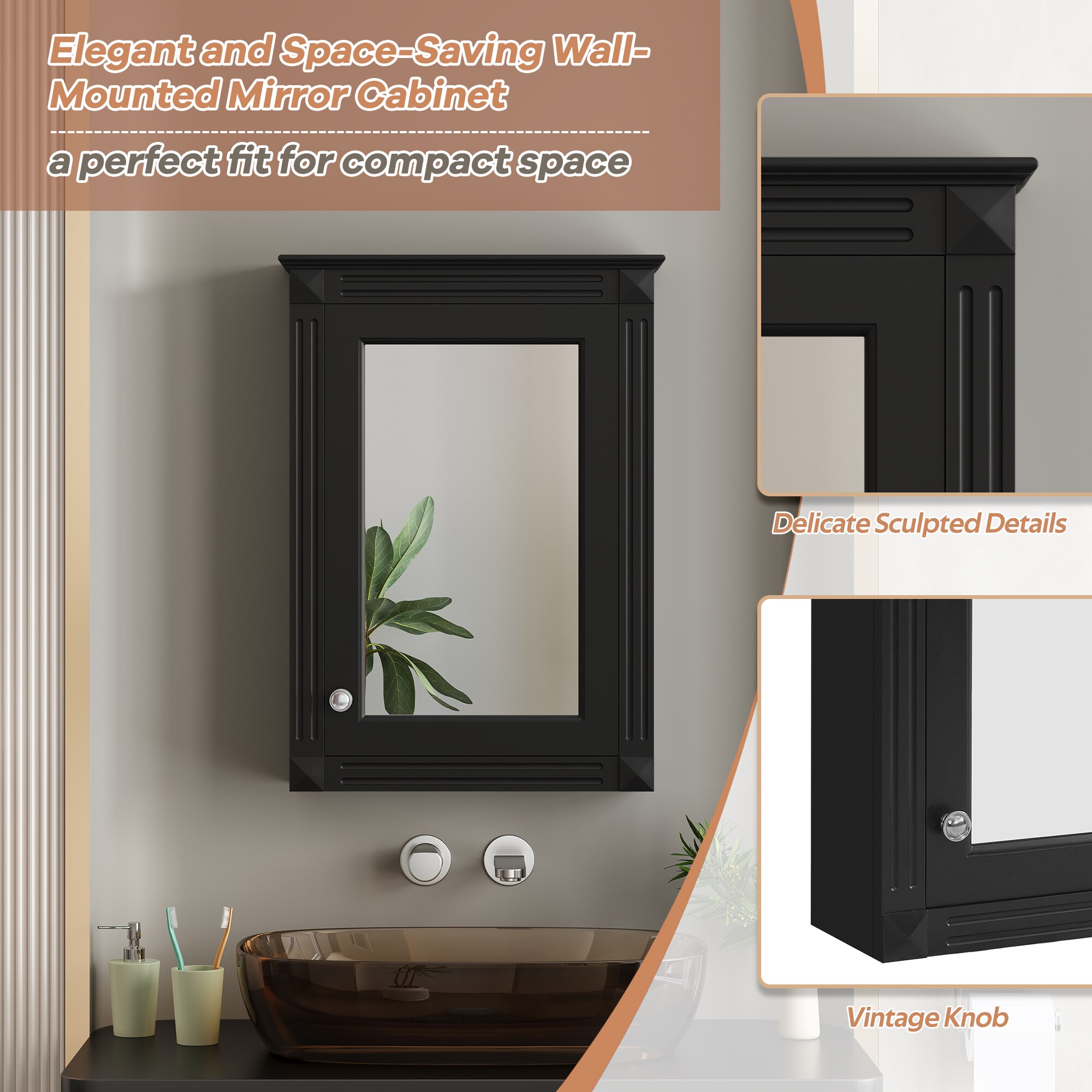 Forclover FSC-MC1624MG Bathroom-Medicine-Cabinets - View #10