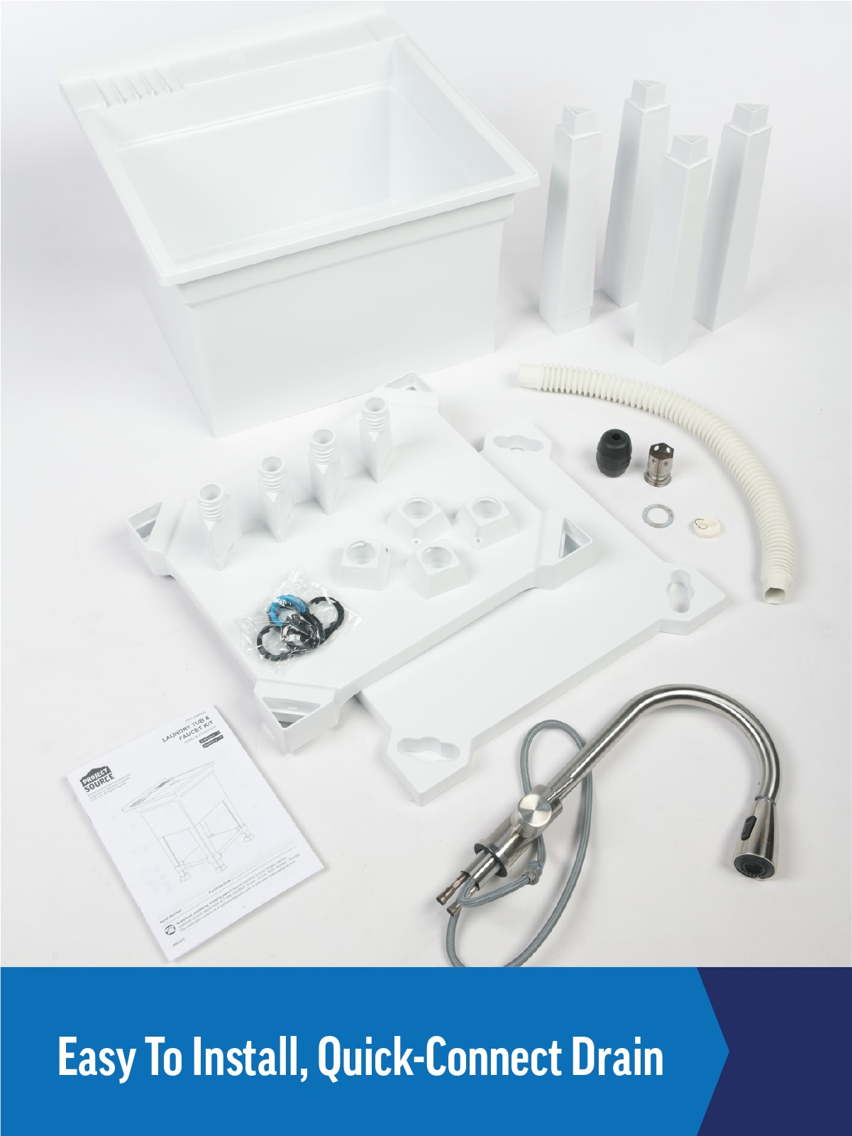 Project Source LUT24KITWHT Laundry-Tubs-Utility-Sinks - View #9