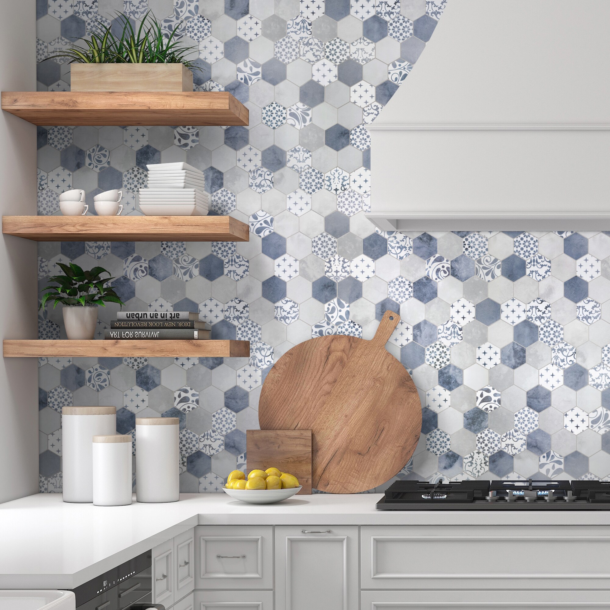 SUNWINGS HEX48-GREY-10 Ceramic-Tile - View #10