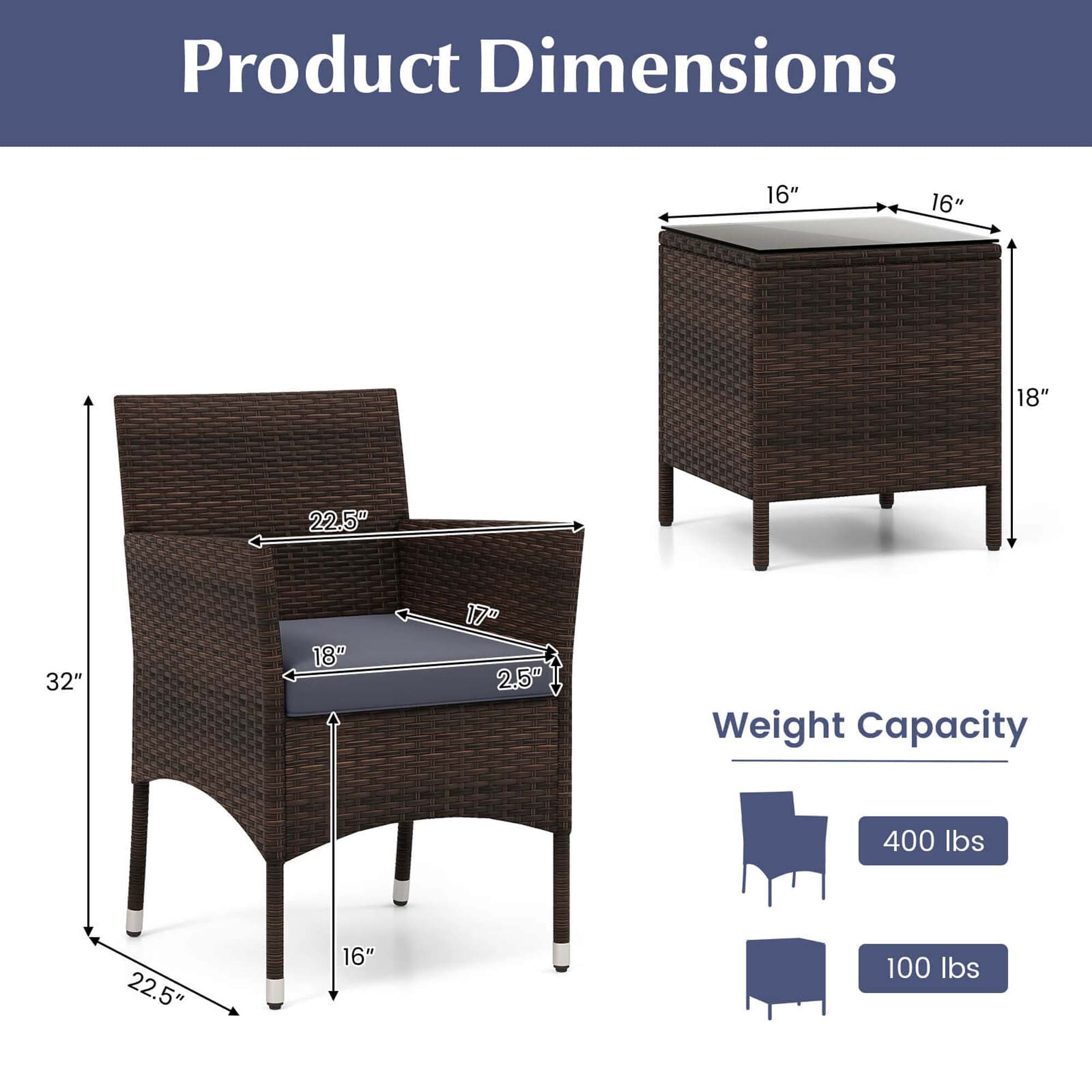 Costway HCST05248 Patio-Conversation-Sets - View #2