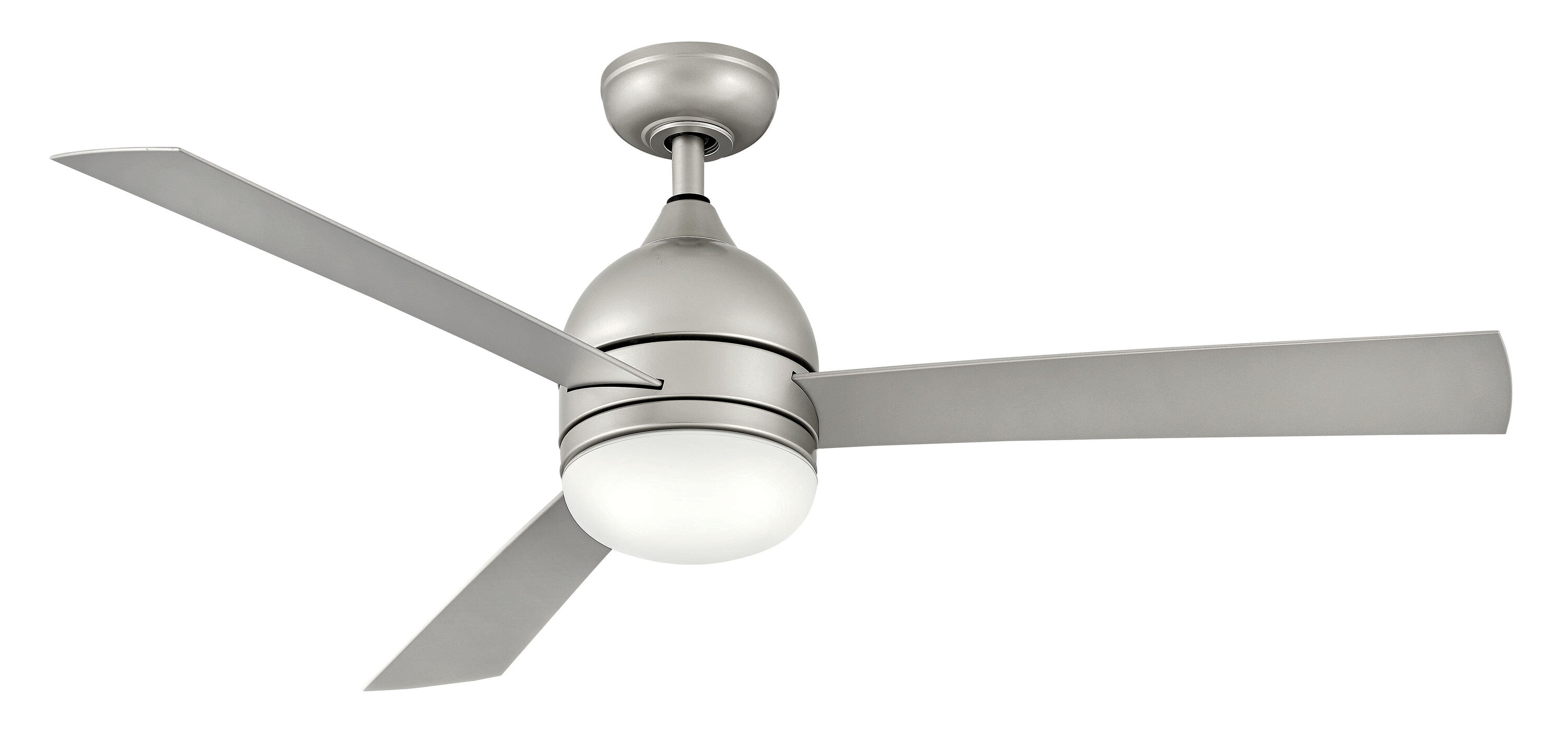 Hinkley Una 44-in Matte black Integrated LED Indoor Smart Ceiling Fan with Light and Remote (3-Blade) 905644FMB-LDD Sansujyuku sansujyuku.com