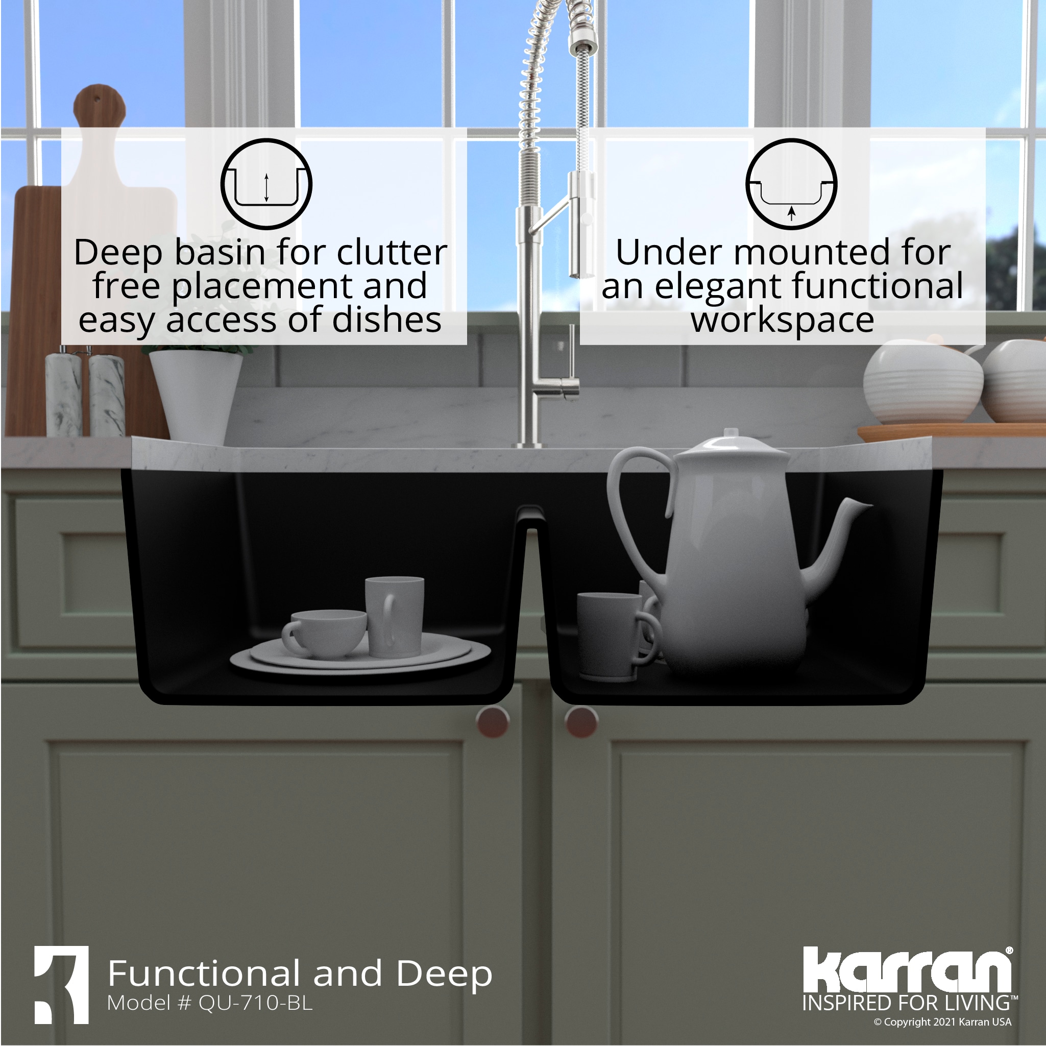 Karran QU-710-BL Kitchen-Sinks - View #9