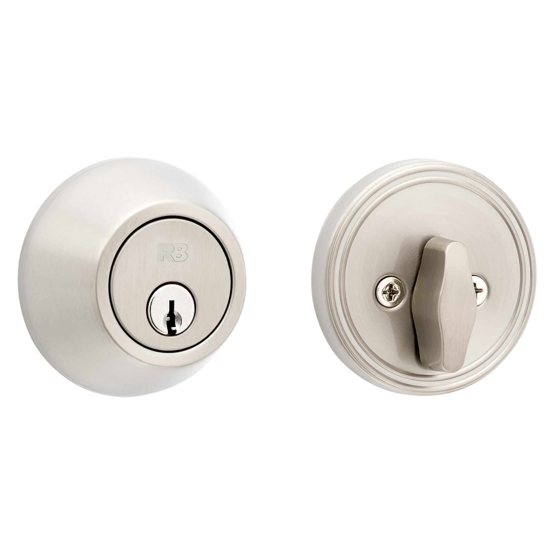 RELIABILT Satin Nickel Single Cylinder Deadbolt in the Deadbolts ...