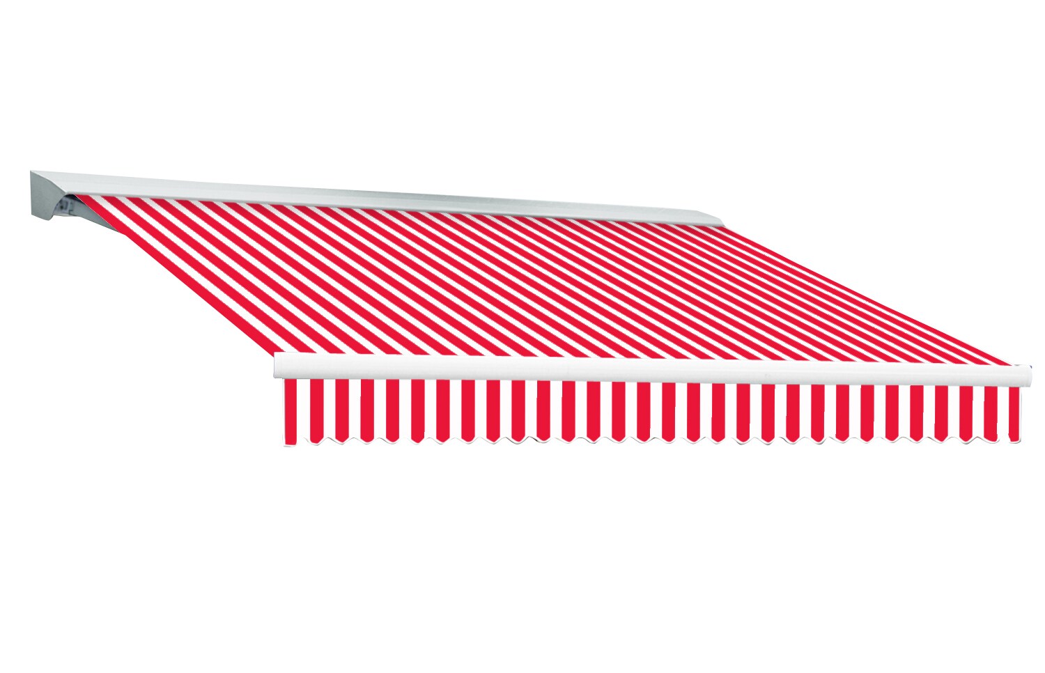Awntech DM12-28-RW 144-Inches Wide x 120-Inches Projection x 8-Inches Height Fabric Solid Patio Awning