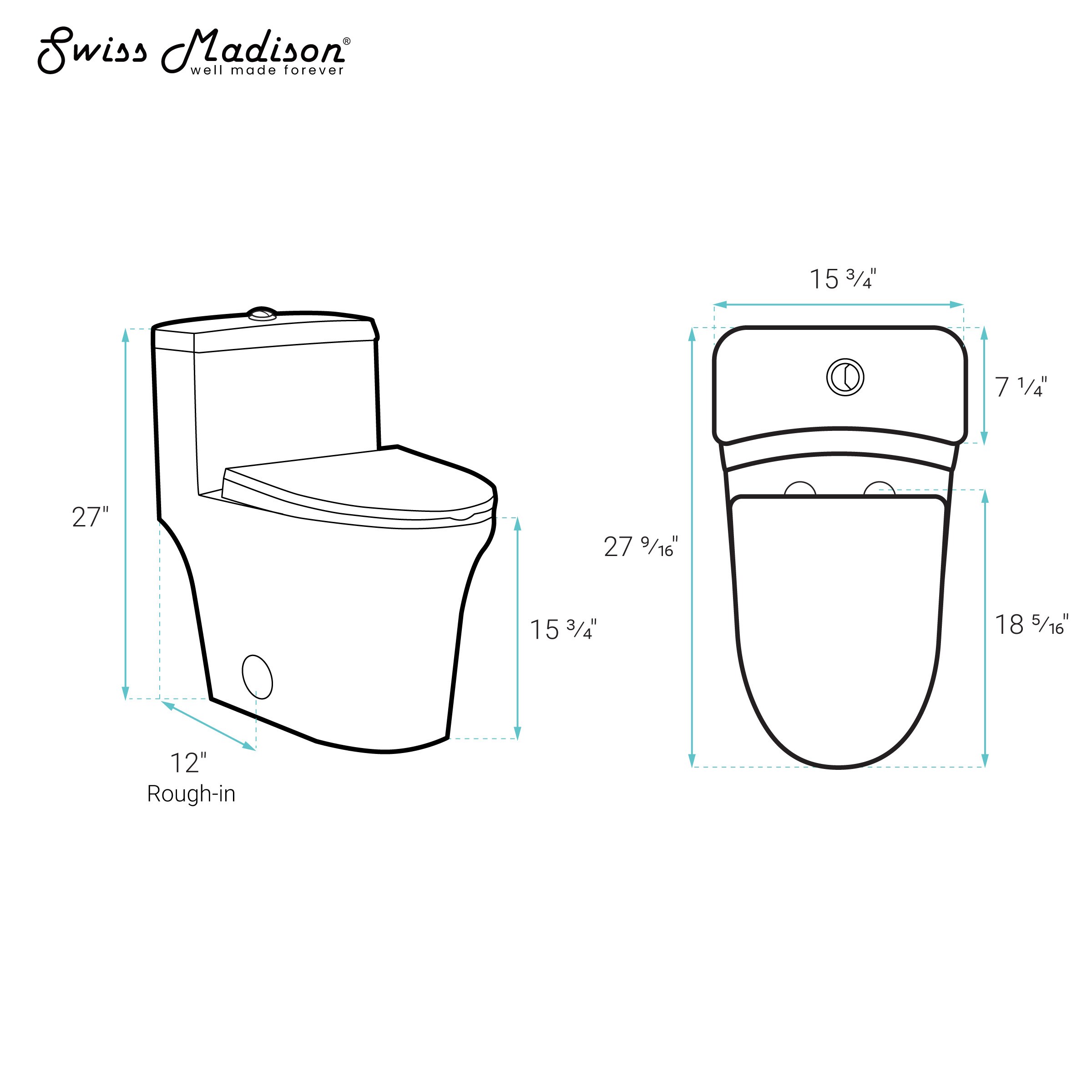 Swiss Madison SM-25-1TBRB03WH toilets - View #5