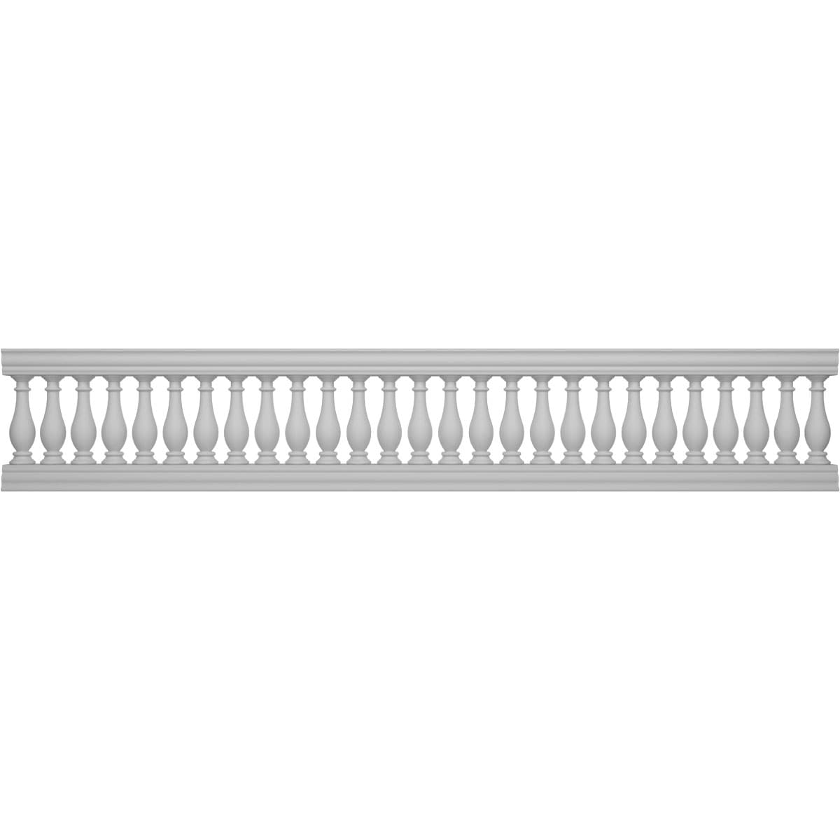Ekena Millwork BALK32X168LGN FiberThane 14-Feet x 32-Inches Legacy Fiberglass Deck Rail Kit