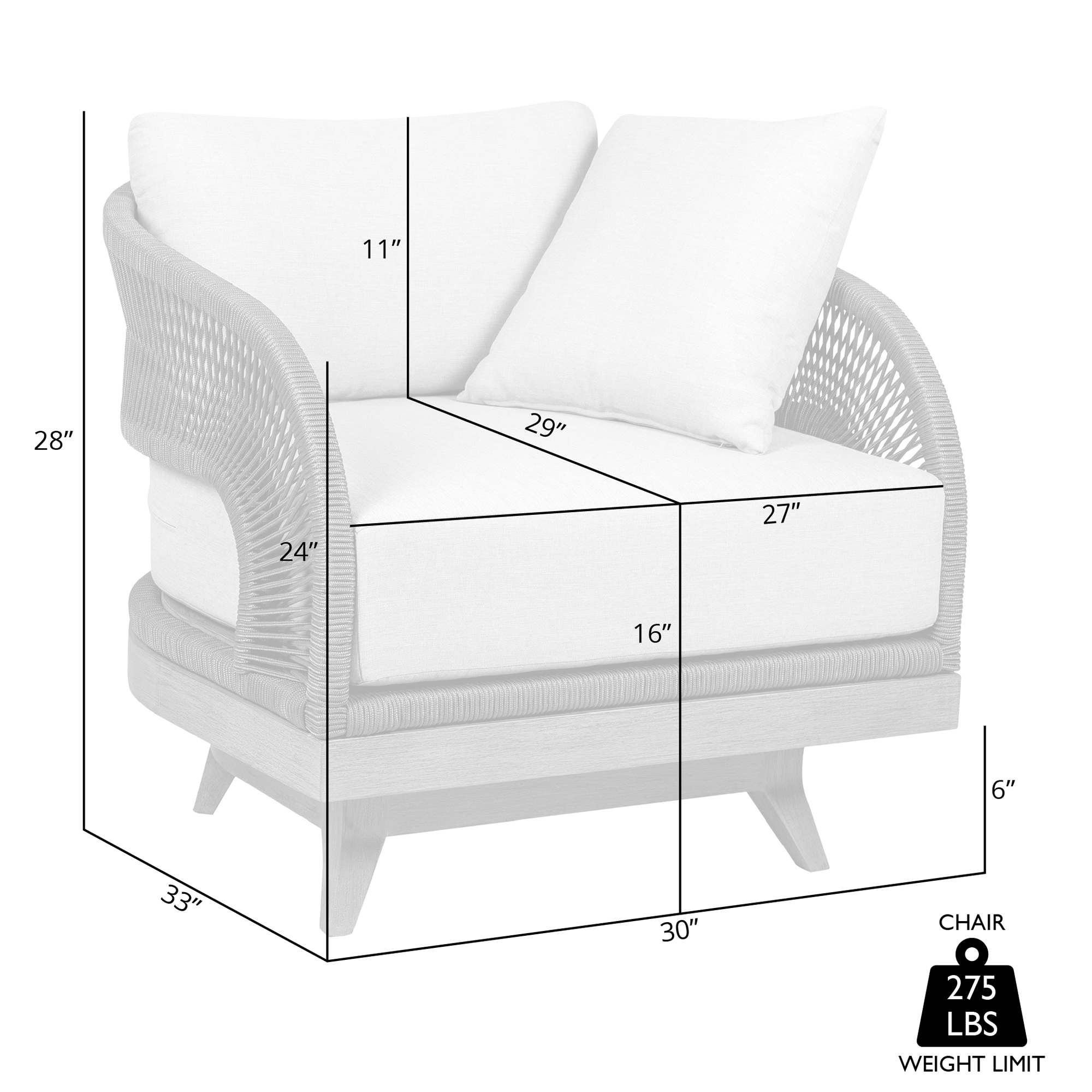 Armen Living LCORSCHEUCTP Patio-Chairs - View #7