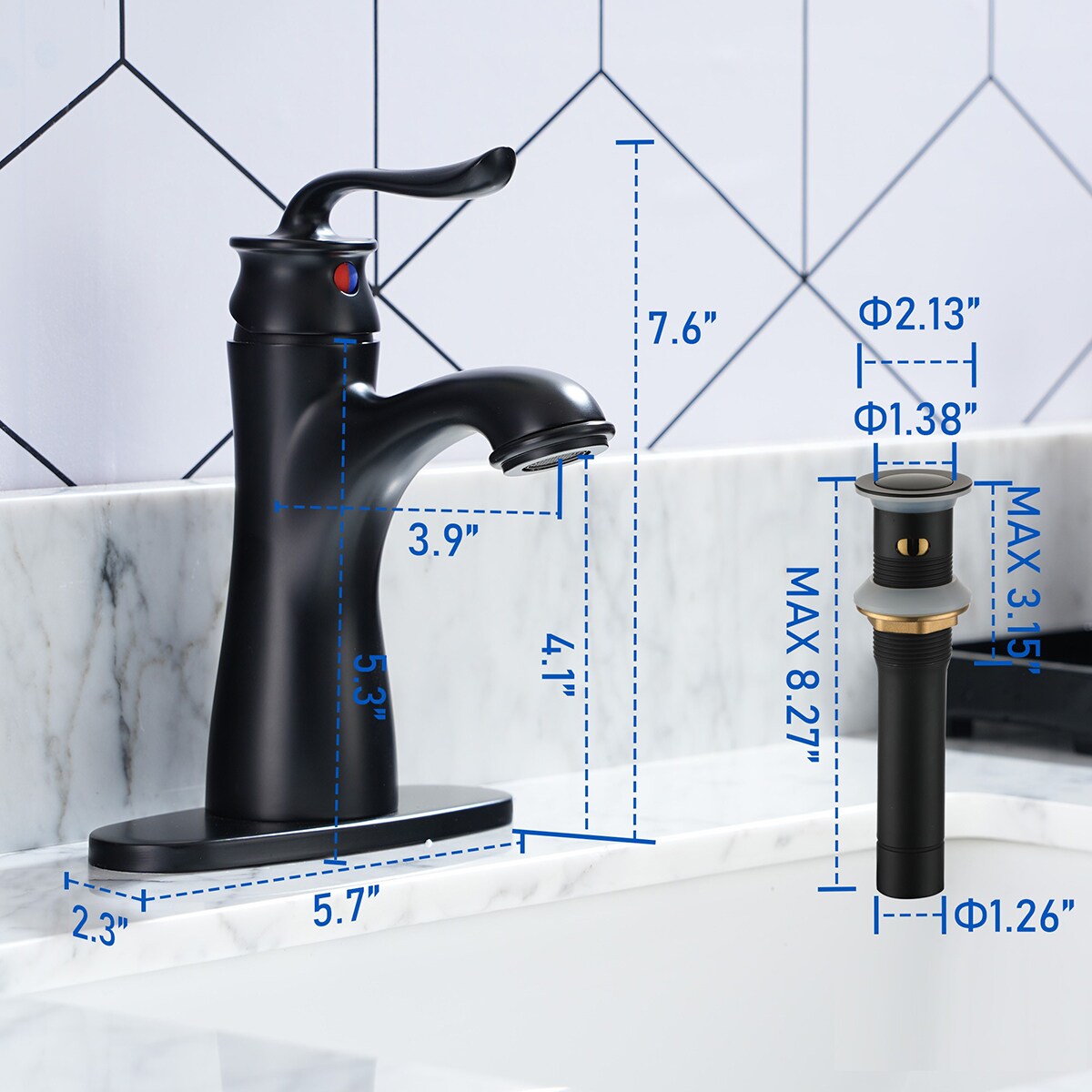 Mondawe MOSL030-10MB Lavatory-Faucets - View #9