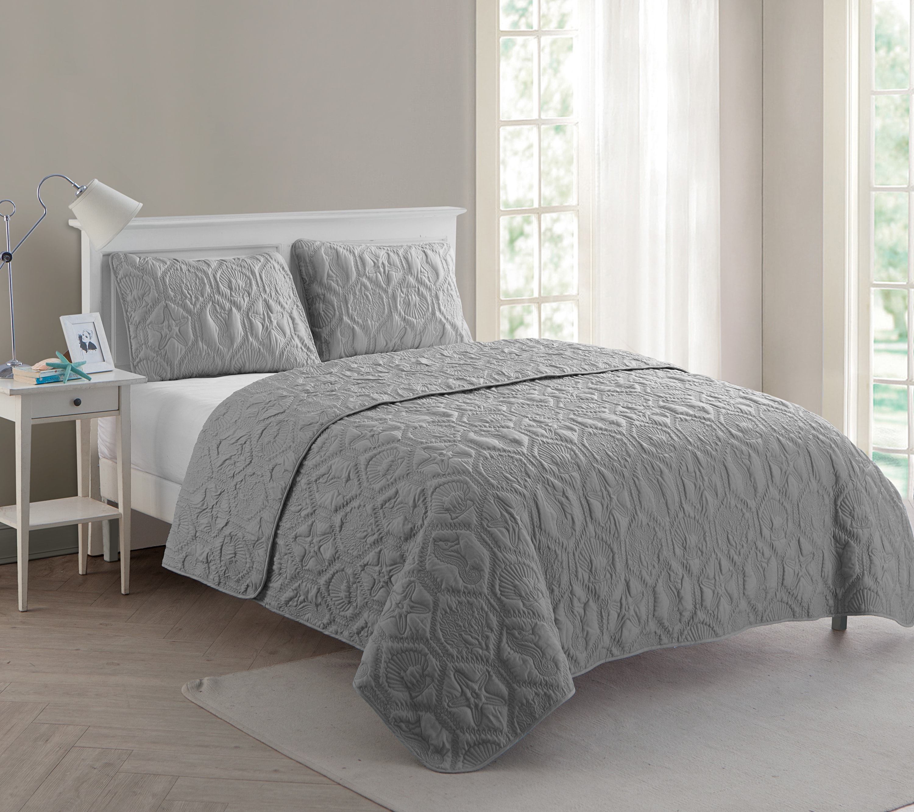 VCNY Home SHO3QTKINGINGREY bedding - View #2