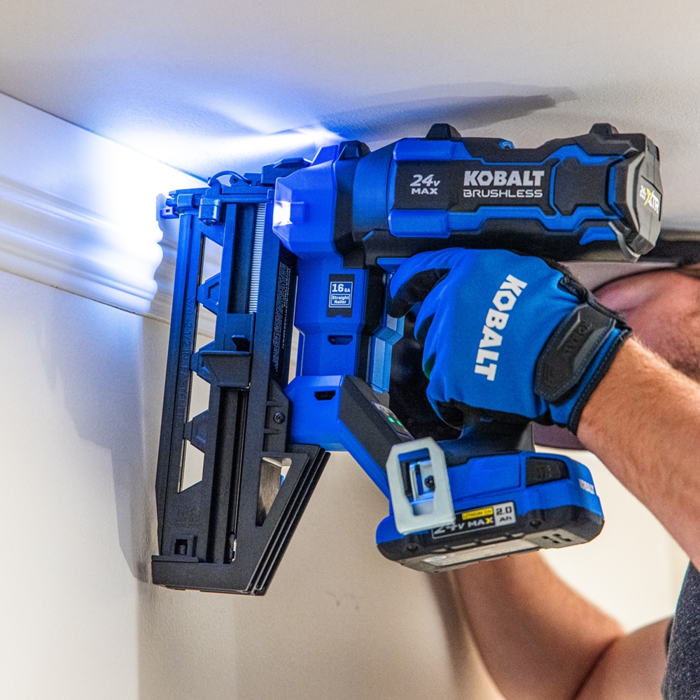 Kobalt XTR 2-1/2-in 16-Gauge Cordless Straight Finish Nailer (Battery ...