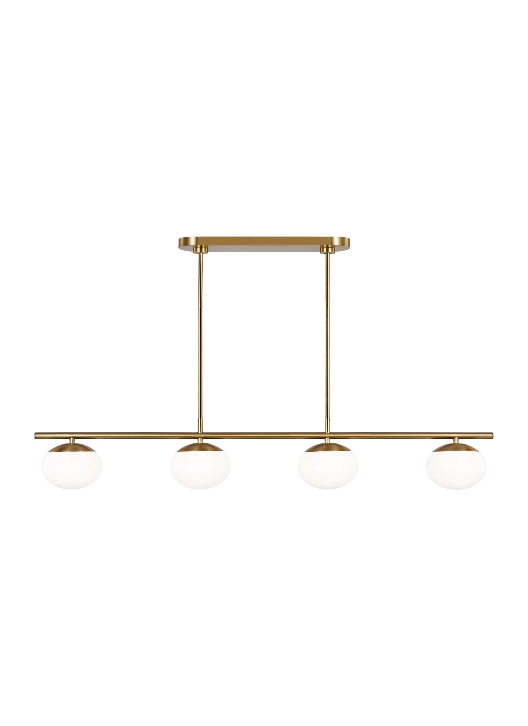 ED by Ellen DeGeneres EC1264BBS Lune 4 -Light Brushed Brass Modern/contemporary For Use in Dining Rooms, Foyers, Living Rooms Chandelier