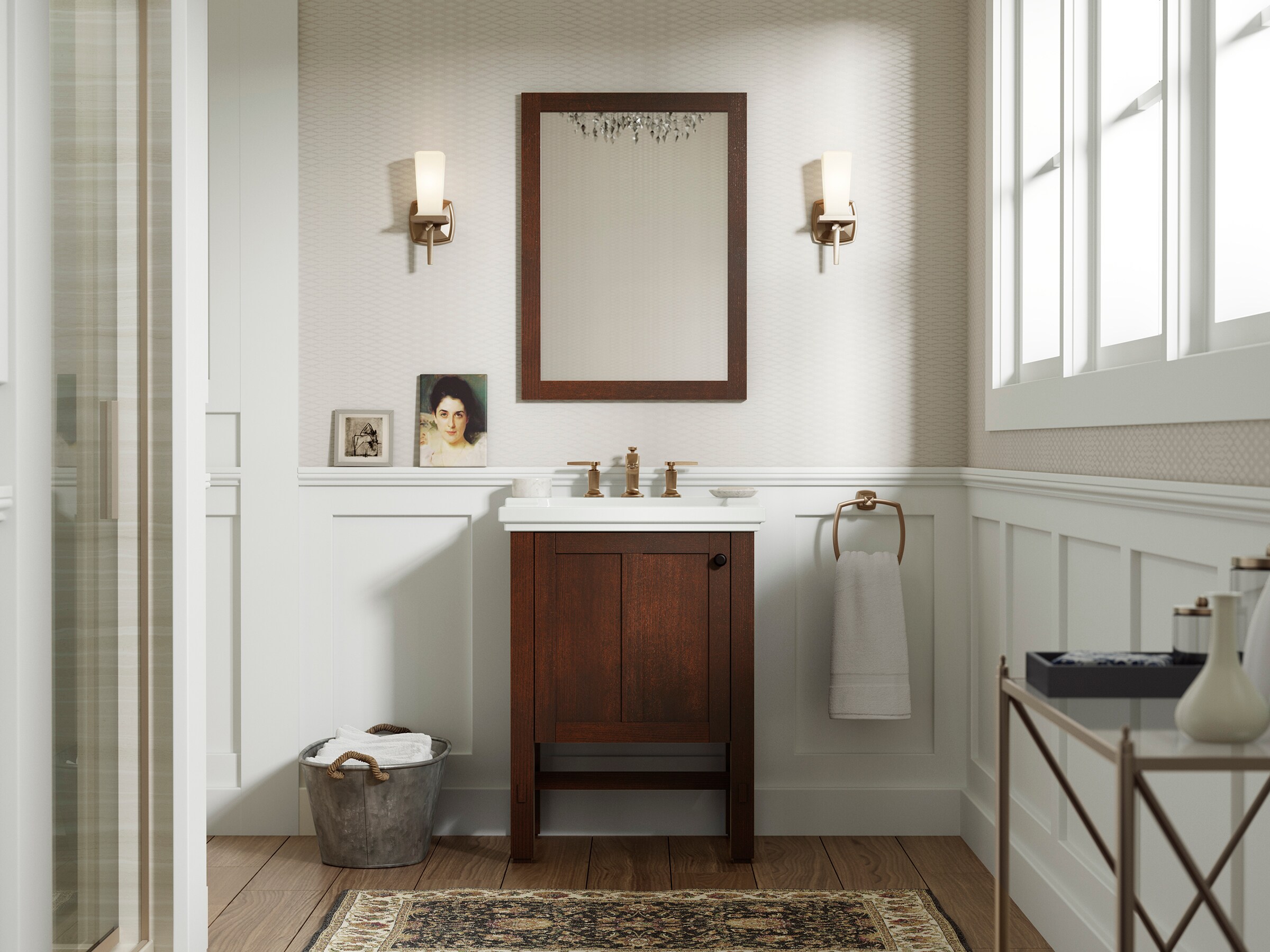 Tresham 24" Woodland Freestanding Bathroom Vanity Base