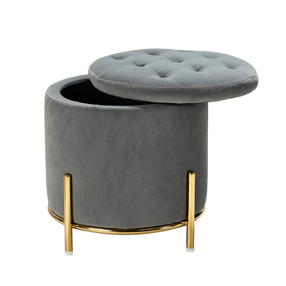 14 Karat Home OTDT0247-GREY Indoor-Ottomans - View #2