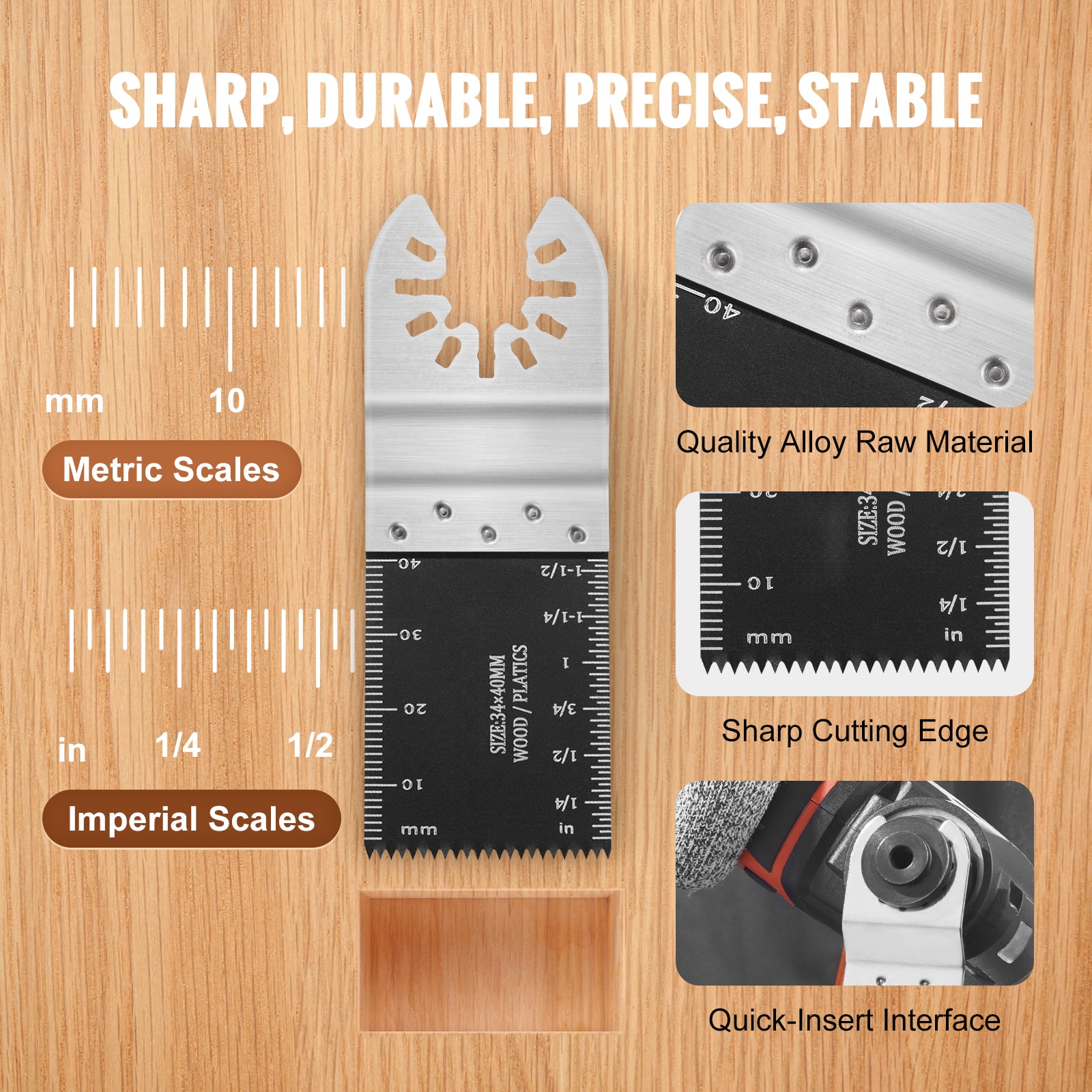 VEVOR BDGJDPTZ33PCSGK9LV0 Oscillating-Tool-Accessories - View #6
