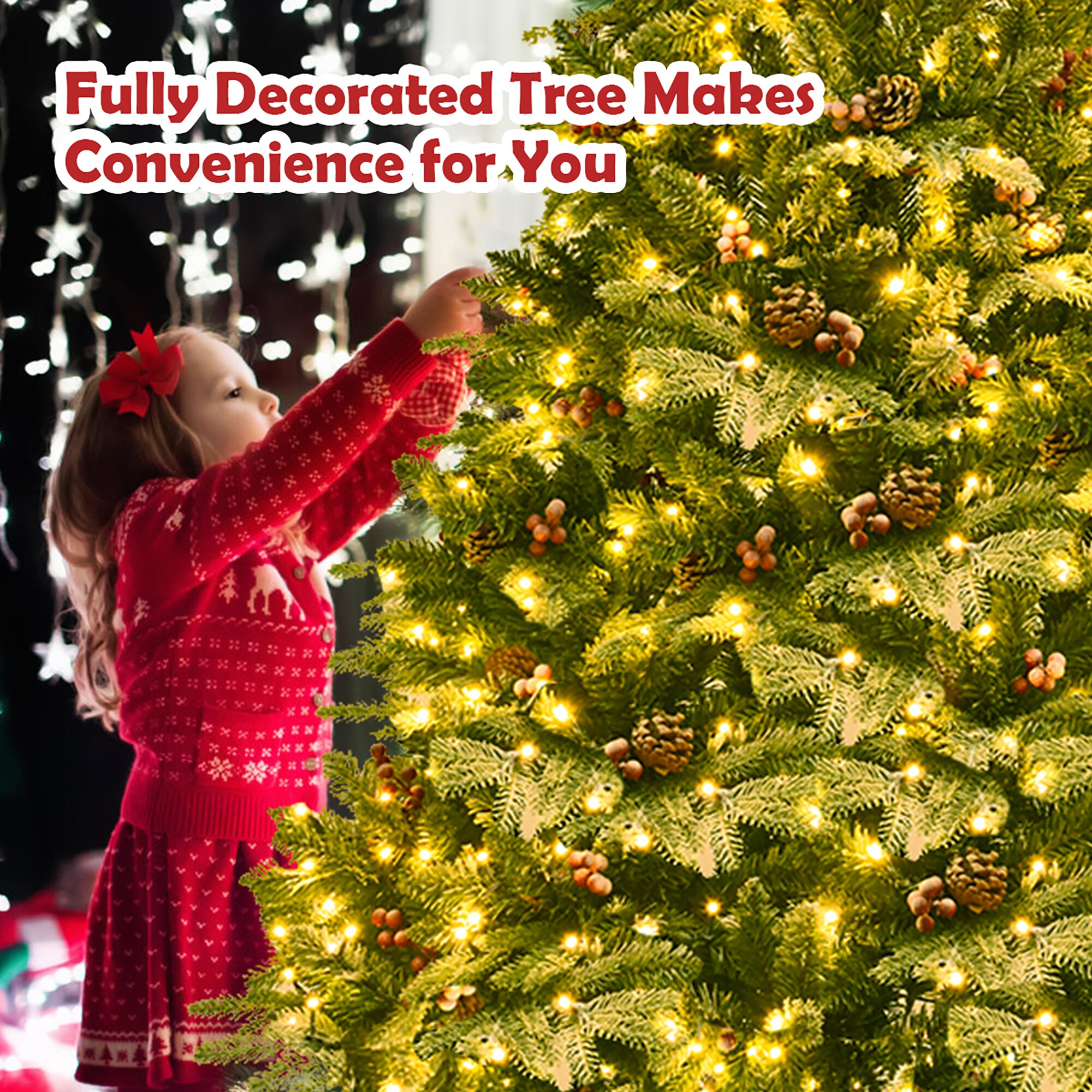 Costway CM22836US Artificial-Christmas-Trees - View #3