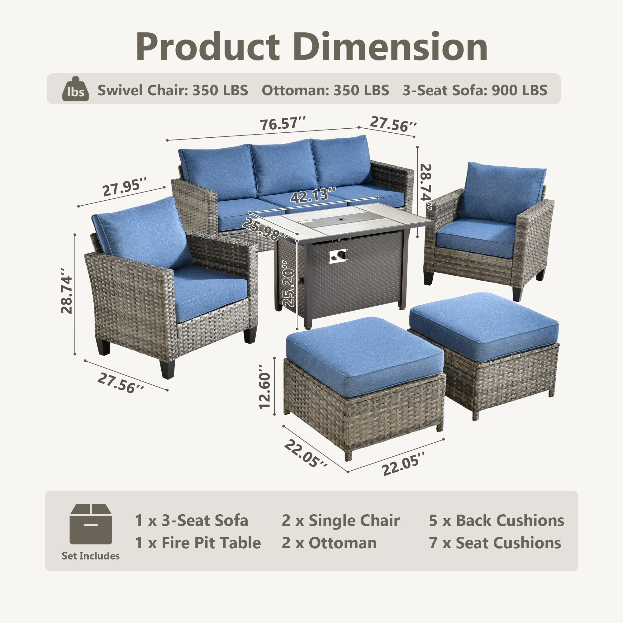 Caodoc L5-CFP03-GRS306 Patio-Sofas-Daybeds - View #9