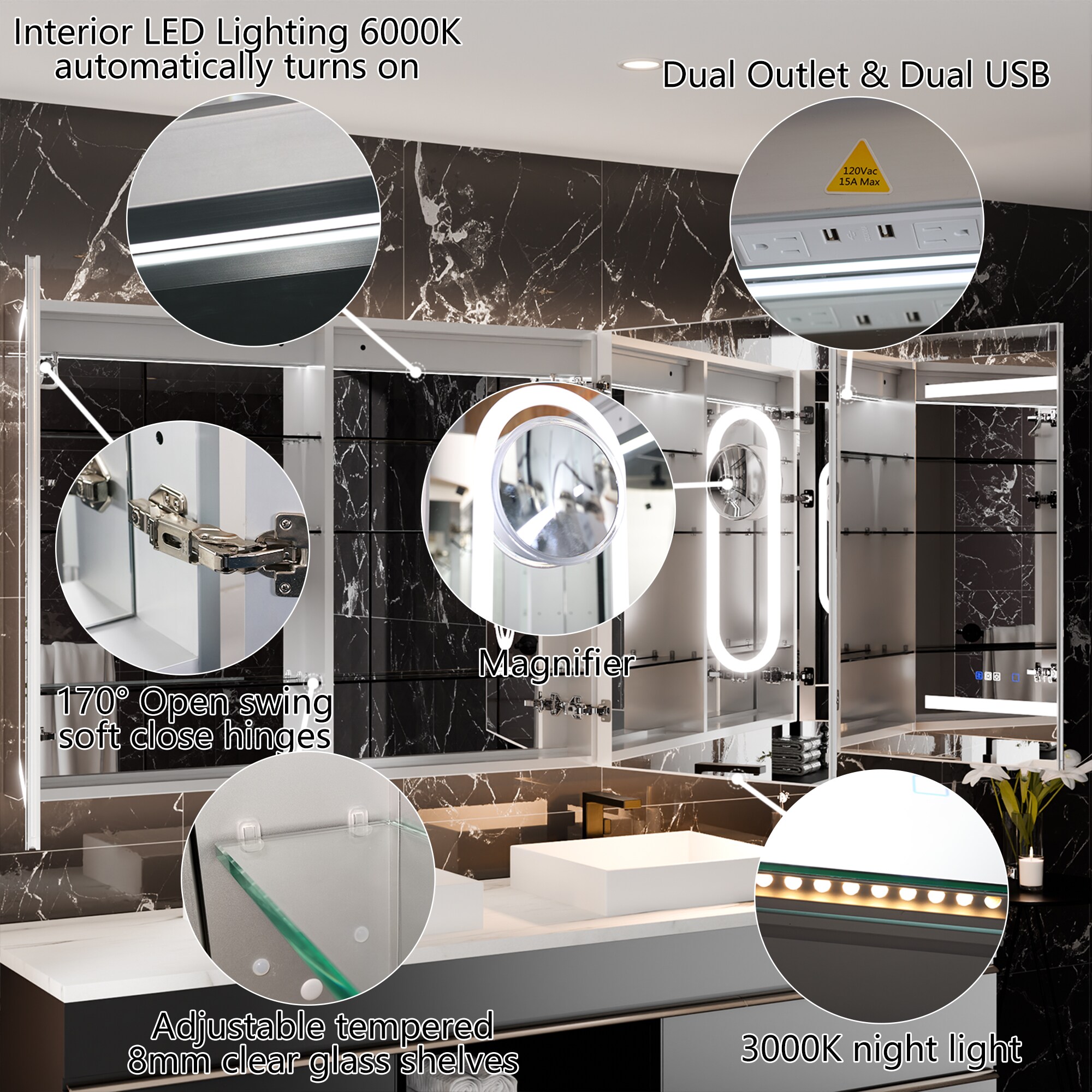 AAZJ JDEX-MC663611QX Bathroom-Medicine-Cabinets - View #9