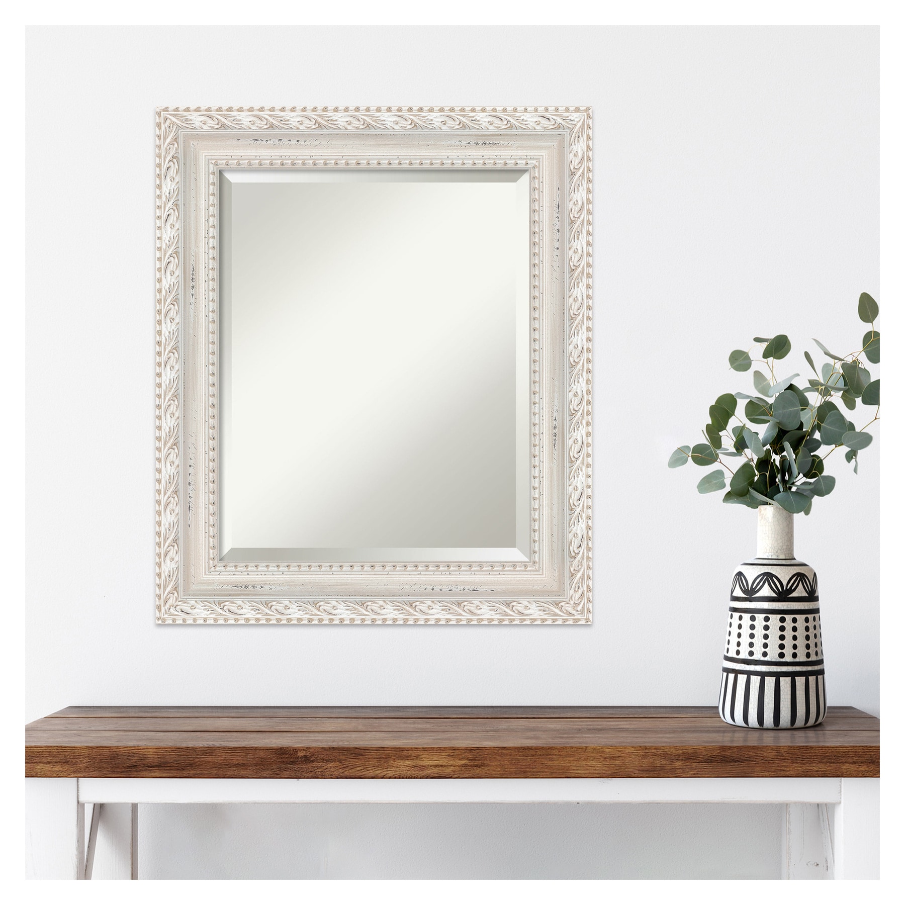 Amanti Art Opera Off White Frame 21.5-in W x 25.5-in H Opera Off