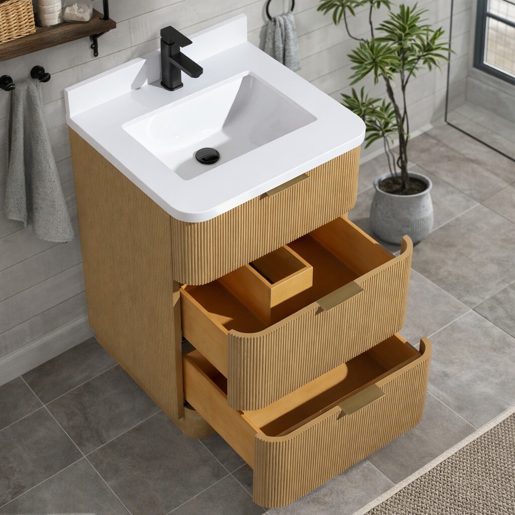Ari Kitchen & Bath AKB-CALAMIGO-24-OAK Bath-Vanity-Combo - View #10