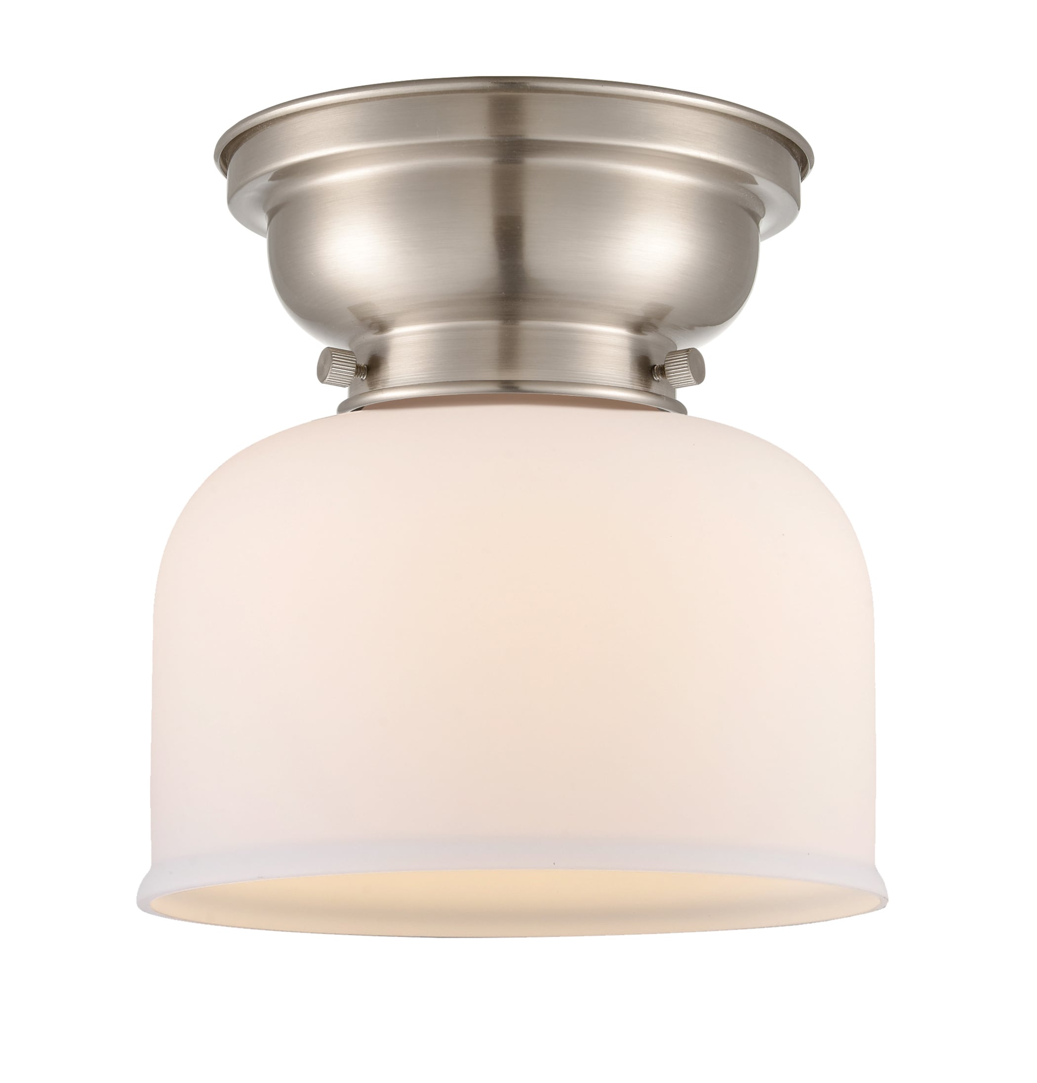 Innovations Lighting 623-1F-SN-G71 Bell 1 -Light 8-in Brushed Nickel Flush Mount Light
