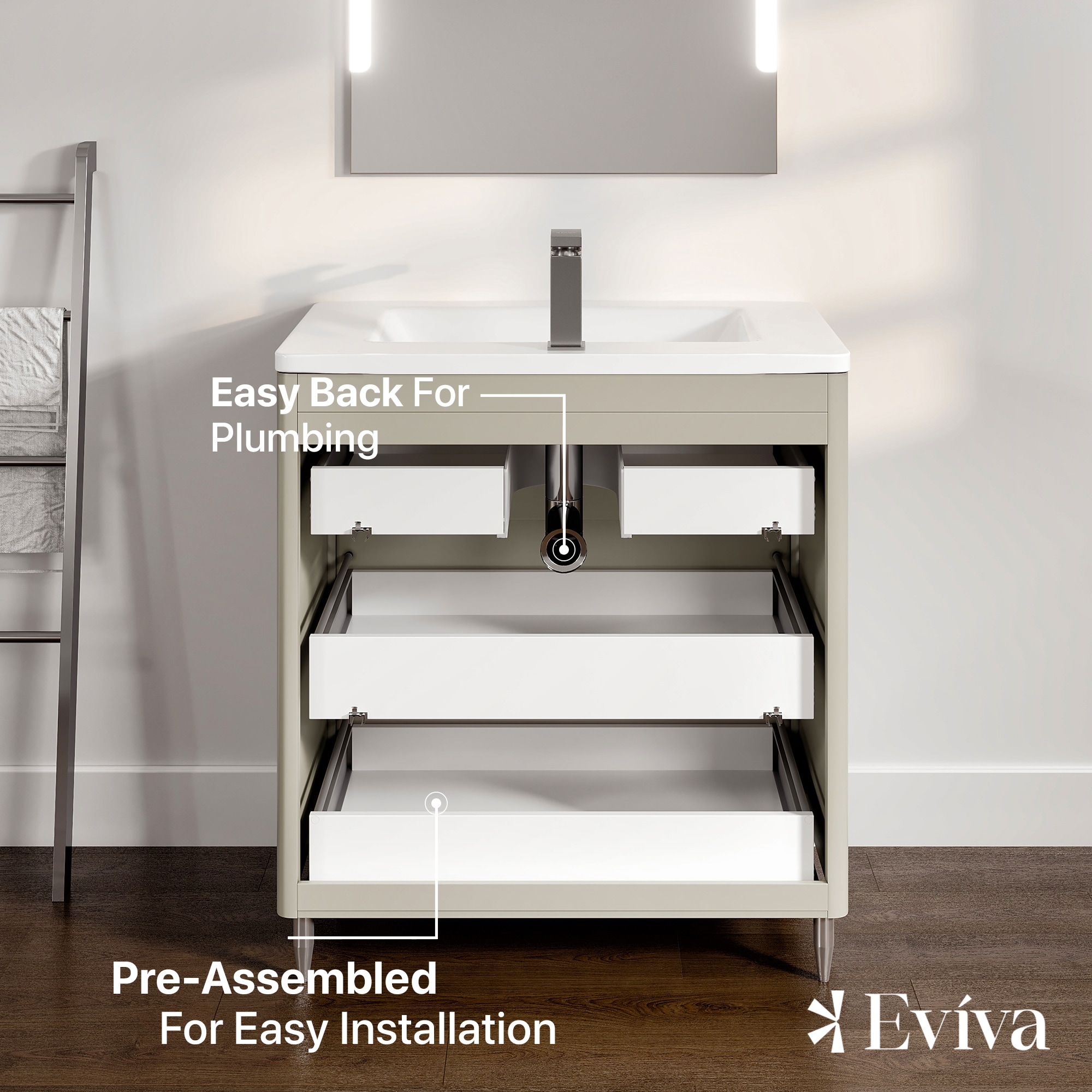 Eviva EVVN74-40GR Bath-Vanity-Combo - View #6
