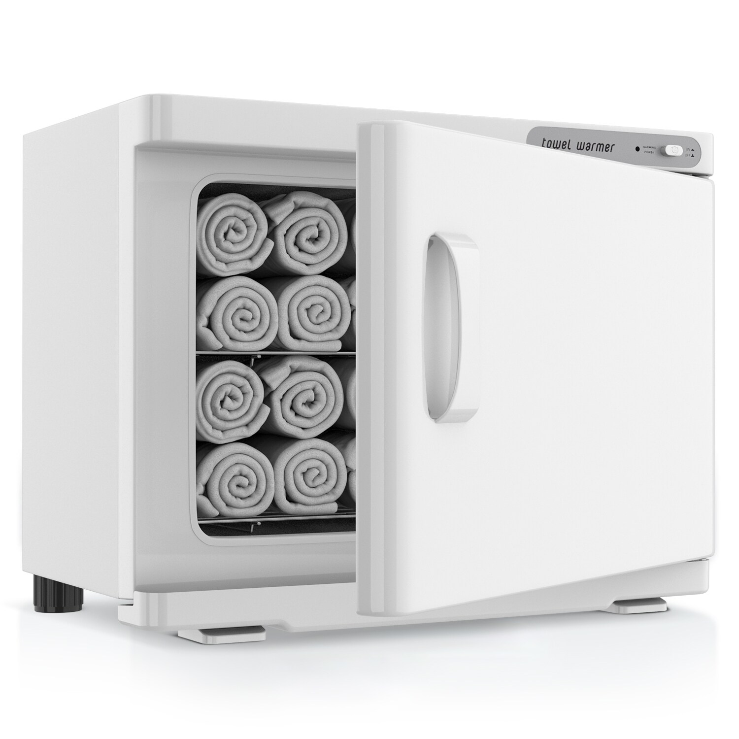 Paraheeter 6-Gal(23L) Electric Towel Warmer Cabinet Plug-In Freestanding in White