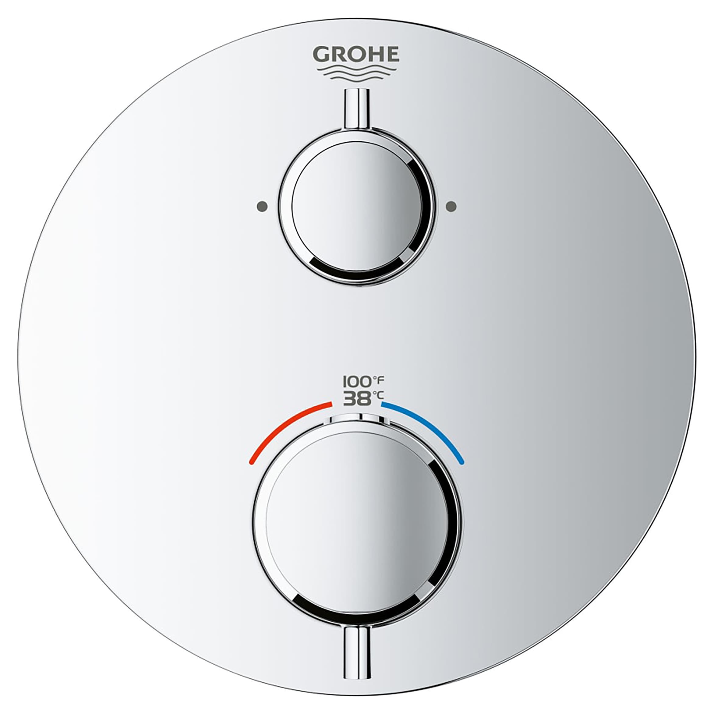 GROHE 24133000 Starlight Chrome 2 -Handle Lever Shower Faucet Handle