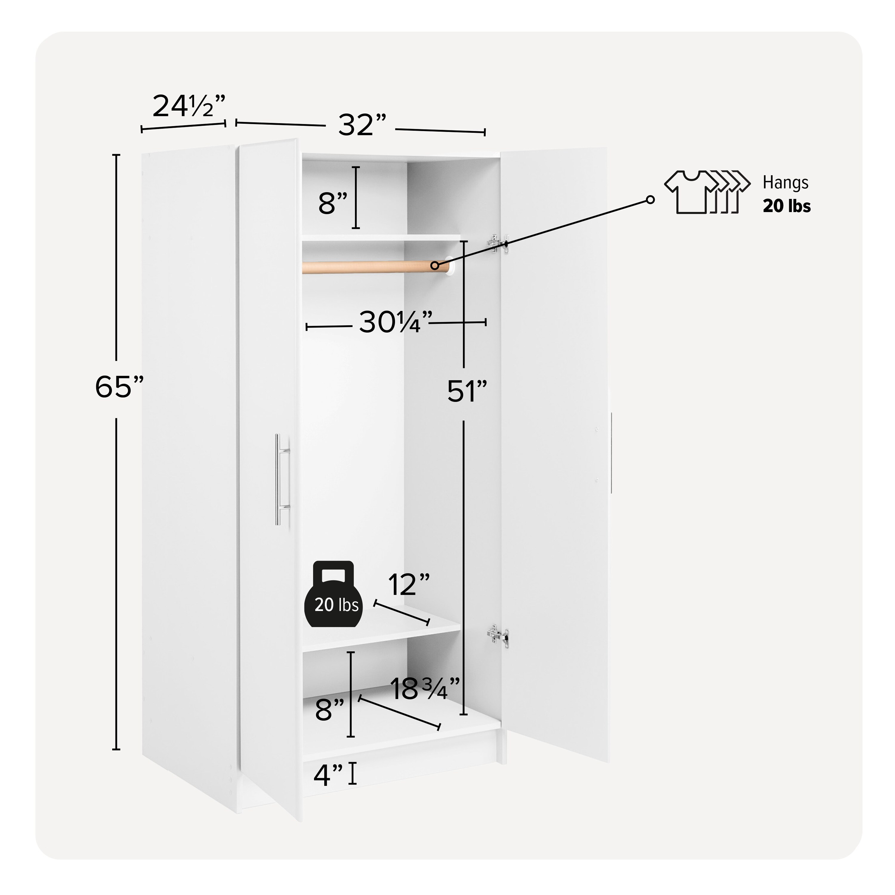 Prepac WEW-3264 Utility-Storage-Cabinets - View #3