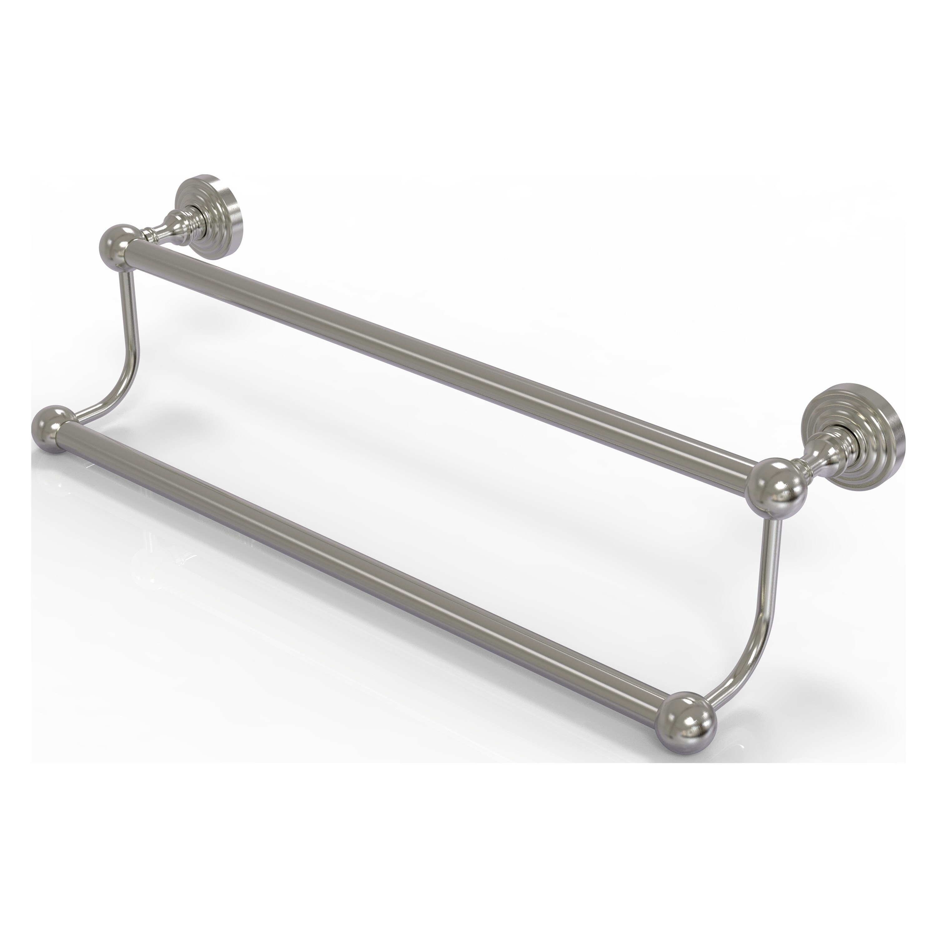 Allied Brass WP-72/36-SN Waverly Place 36-in double Satin Nickel Wall mount Double Towel Bar