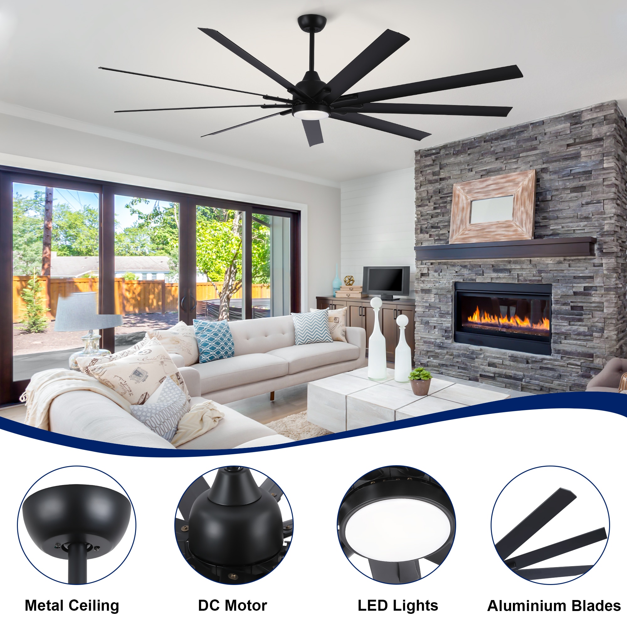 YUHAO LSDC1146BK842 Ceiling-Fans - View #5