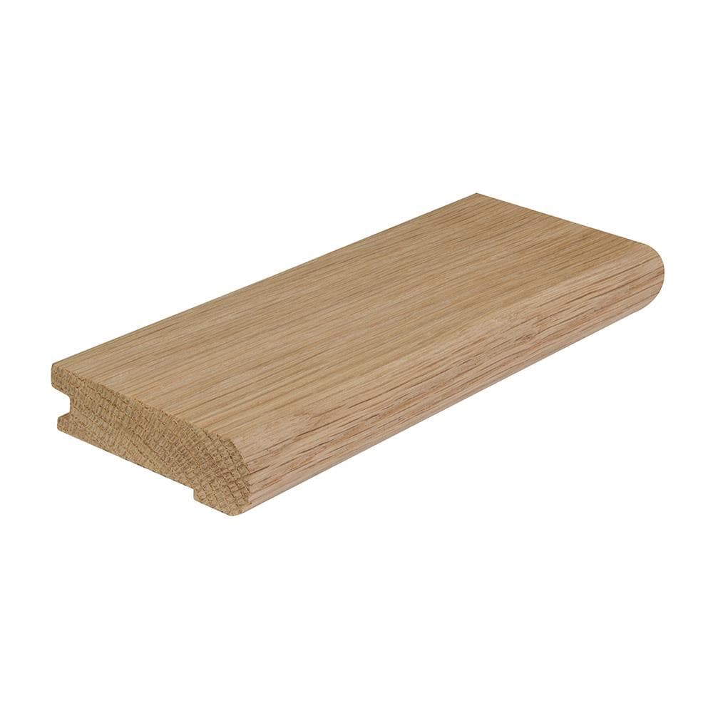 Flexco 395005 Solid Wood Stair Nose 2.75-in x 78.0-in x 0.75-in Unfinished Prefinished Wood Oak Flush Stair Nosing