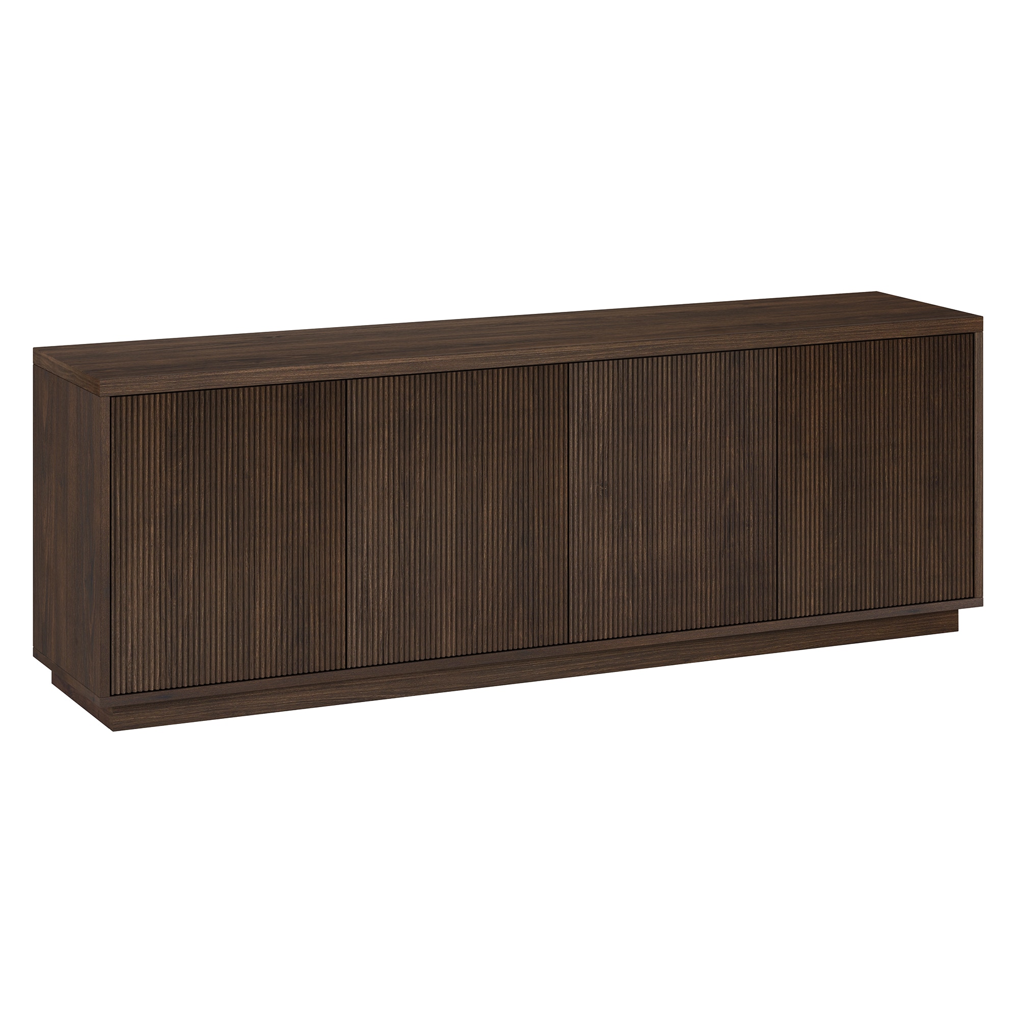 Hailey Home TV1930 Hanson Transitional Alder Brown TV stand ( Accommodates TVs more than 70-in )
